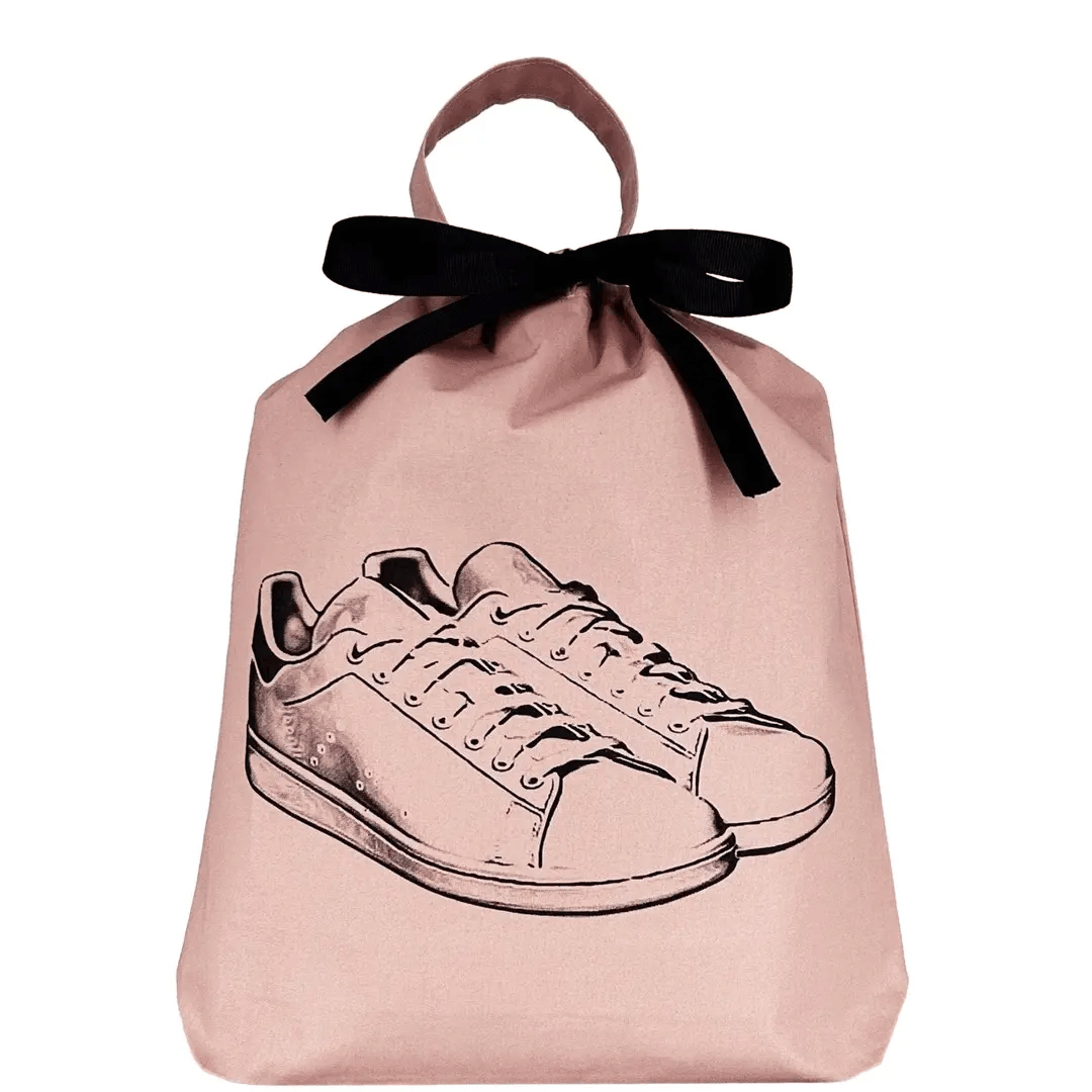 Pink/Blush Tennis Sneaker Shoe Bag - Durable Sports Shoe Storage for Gym, Travel & Court - Perfect for Athletes & Tennis Players