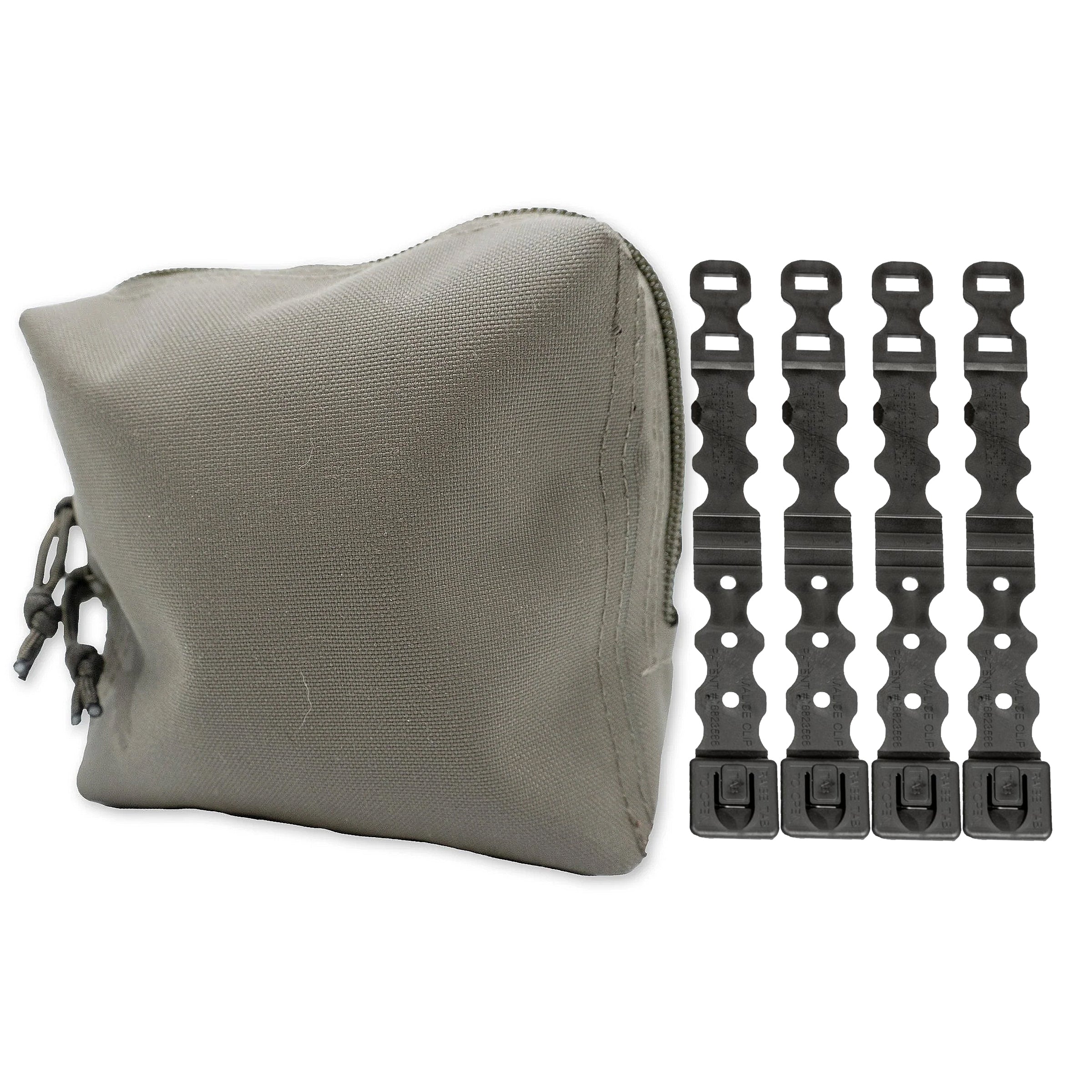 Esstac Medium GP Pouch - Tactical General Purpose Utility Pouch with 4 Malice Clips | Durable MOLLE-Compatible Gear for Military, Hiking & Outdoor Adventures