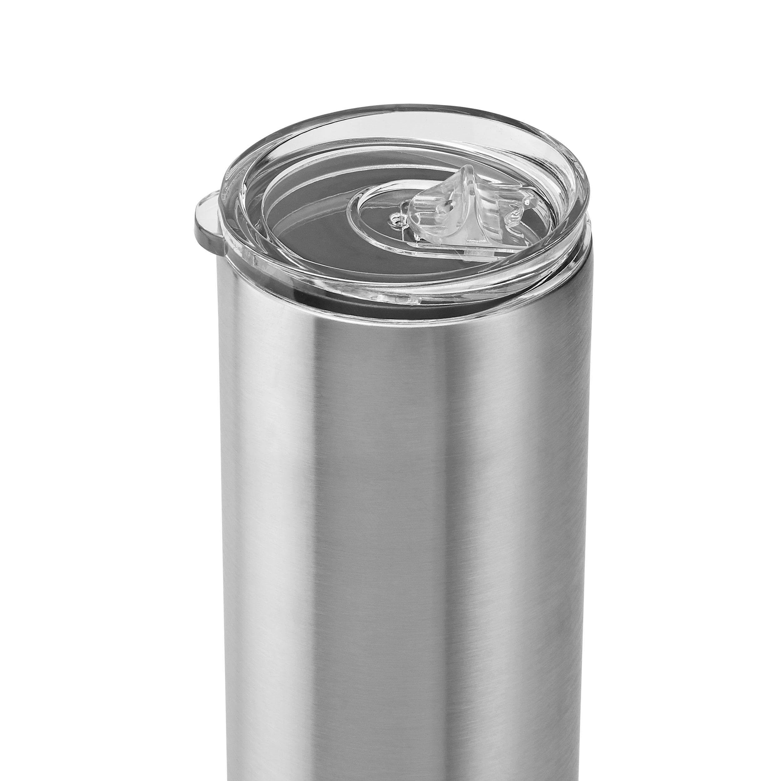 Makerflo 20 oz Stainless Steel Detash Tumbler with Lid & Straw - Pack of 25 | Craft-Ready for DIY Gifts & Personalization (Epoxy, UV DTF, Vinyl, Laser Engraving) - Perfect for Home, Office, Gym & Outdoor Activities - Not for Sublimation and DTF