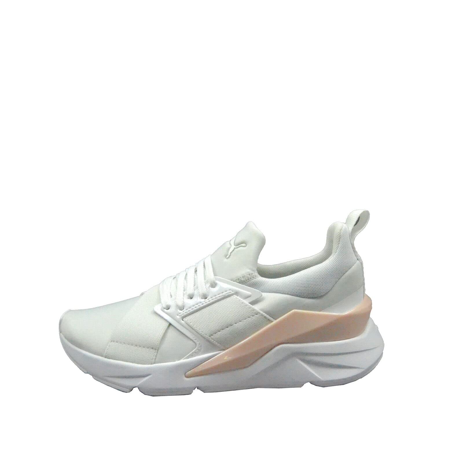 PUMA Muse X5 Glow Women's Running Shoes - White/Chalk Pink Size 6 B (M) | Lightweight Cushioned Sneakers for Women, Gym Workout & Casual Wear