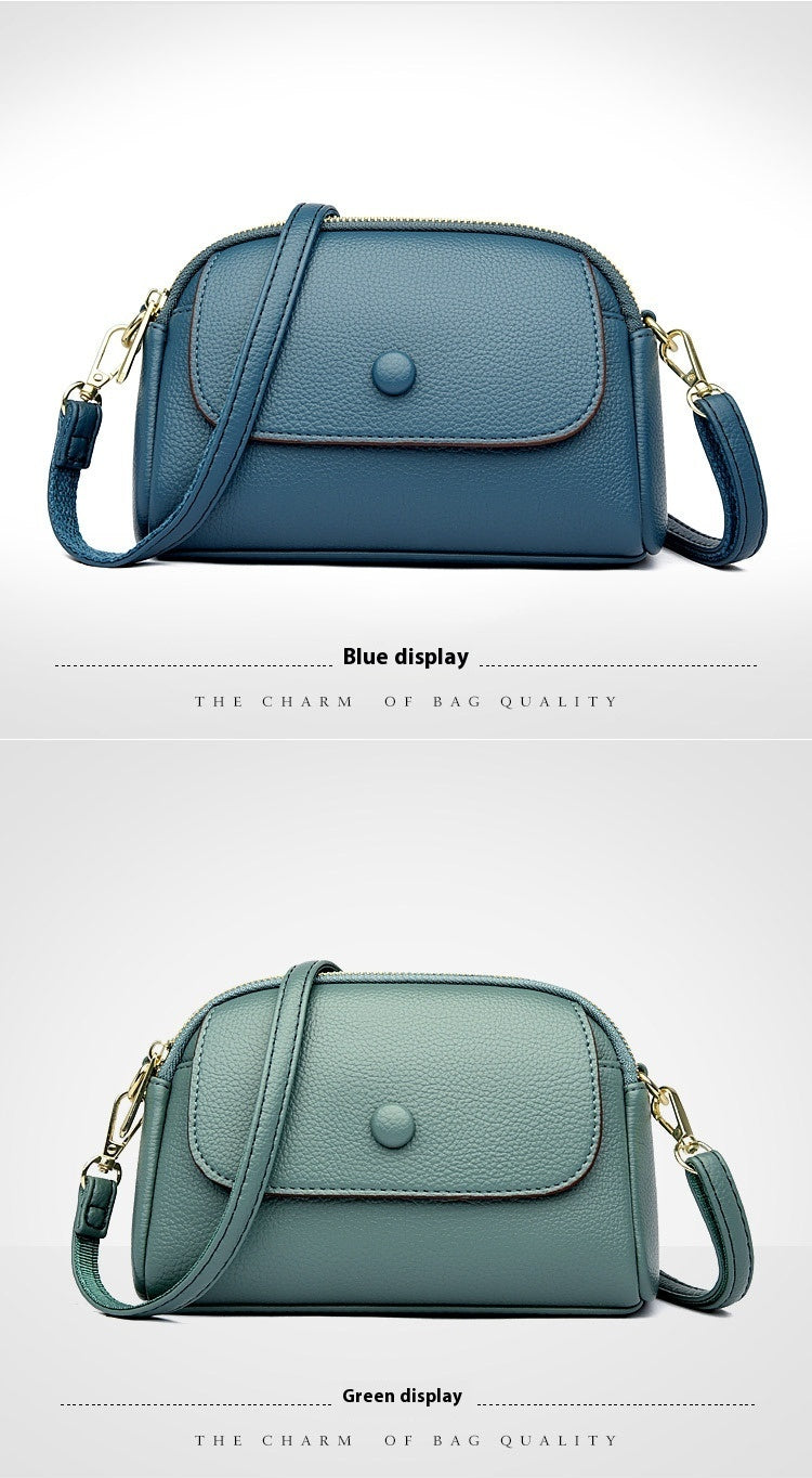 Vegan Leather Crossbody Bag for Women - Lightweight, Soft & Stylish Shoulder Purse - Perfect for Work, Travel & Everyday Use