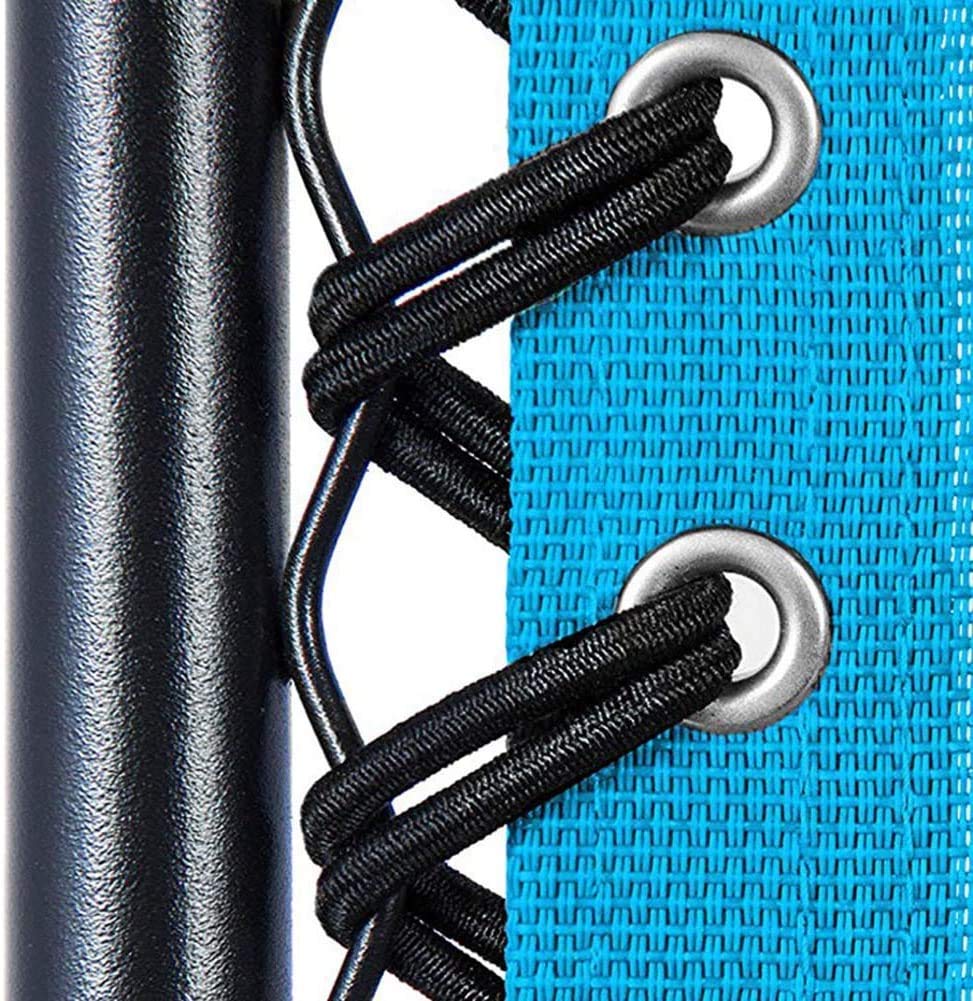 4 Pack Universal Replacement Elastic Cords for Zero Gravity Chairs - Repair Tool Kit for Sun Loungers, Garden Chairs, Outdoor Recliners & Bungee Chairs - Durable Black Bungee Replacement Cords (Perfect for Patio, Backyard, Poolside Relaxation)