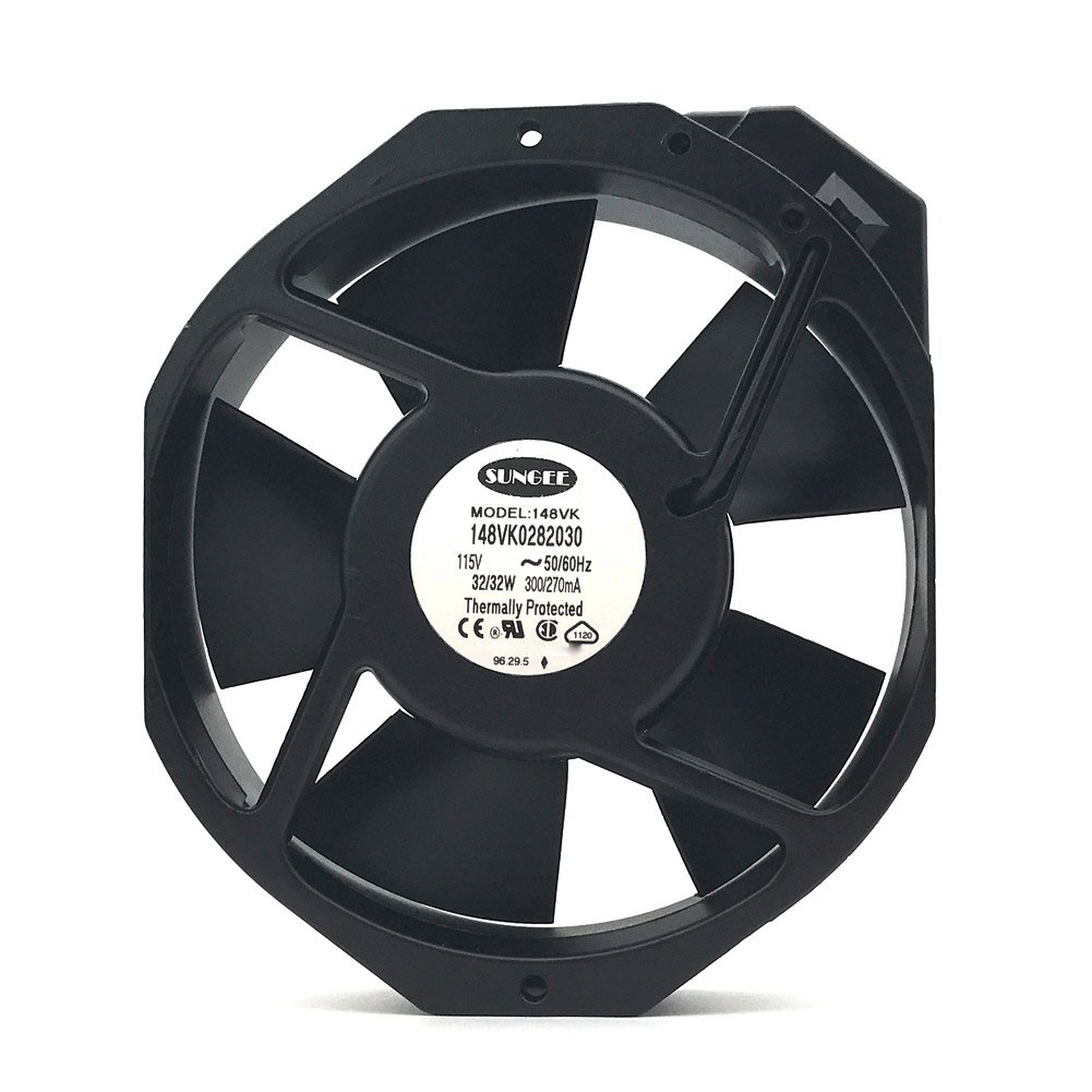 115V 32W Metal AC Cooling Fan for Cabinet - 148VK0282030 17215138MM - Perfect for Electronics, Appliances & HVAC Systems