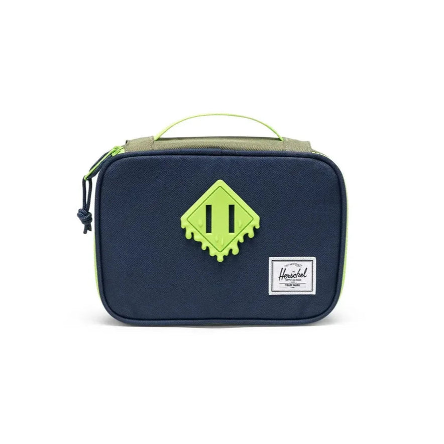 Herschel Heritage Pencil Case - Black Iris & Leaf Print - Stylish School & Office Organizer for Pens, Pencils & Art Supplies