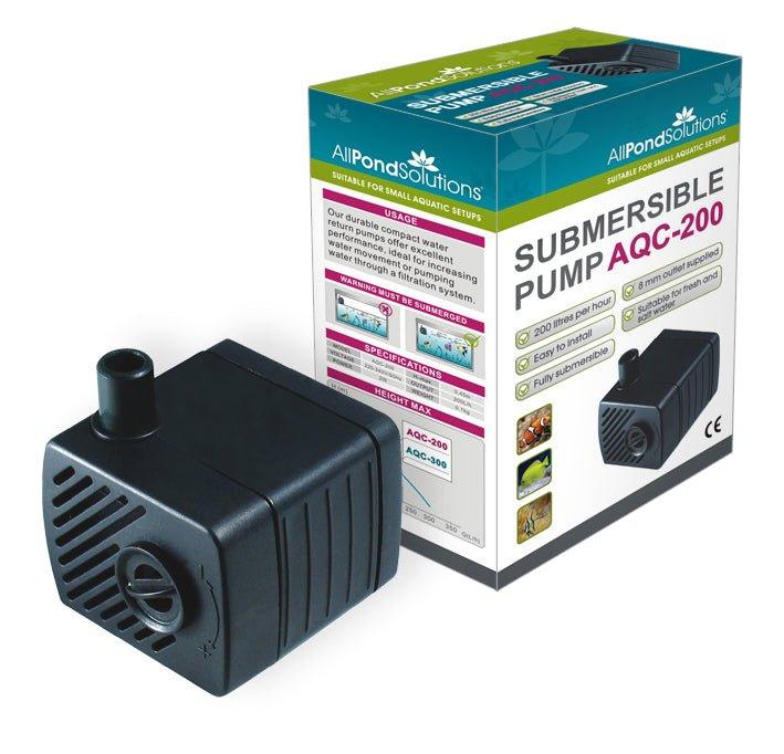 200 L/H Submersible Aquarium Water Pump - Quiet & Energy Efficient Fish Tank Pump for Freshwater & Saltwater Aquariums - Perfect for Filtration, Aeration, and Water Circulation in Home or Office Aquariums