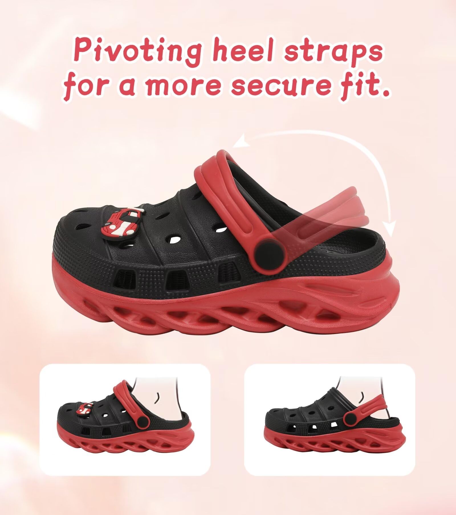 Toddler Kids Clogs - Slip-On Slide Sandals & Slippers for Boys Girls - Comfortable Beach, Pool, Garden Shoes for Summer Play