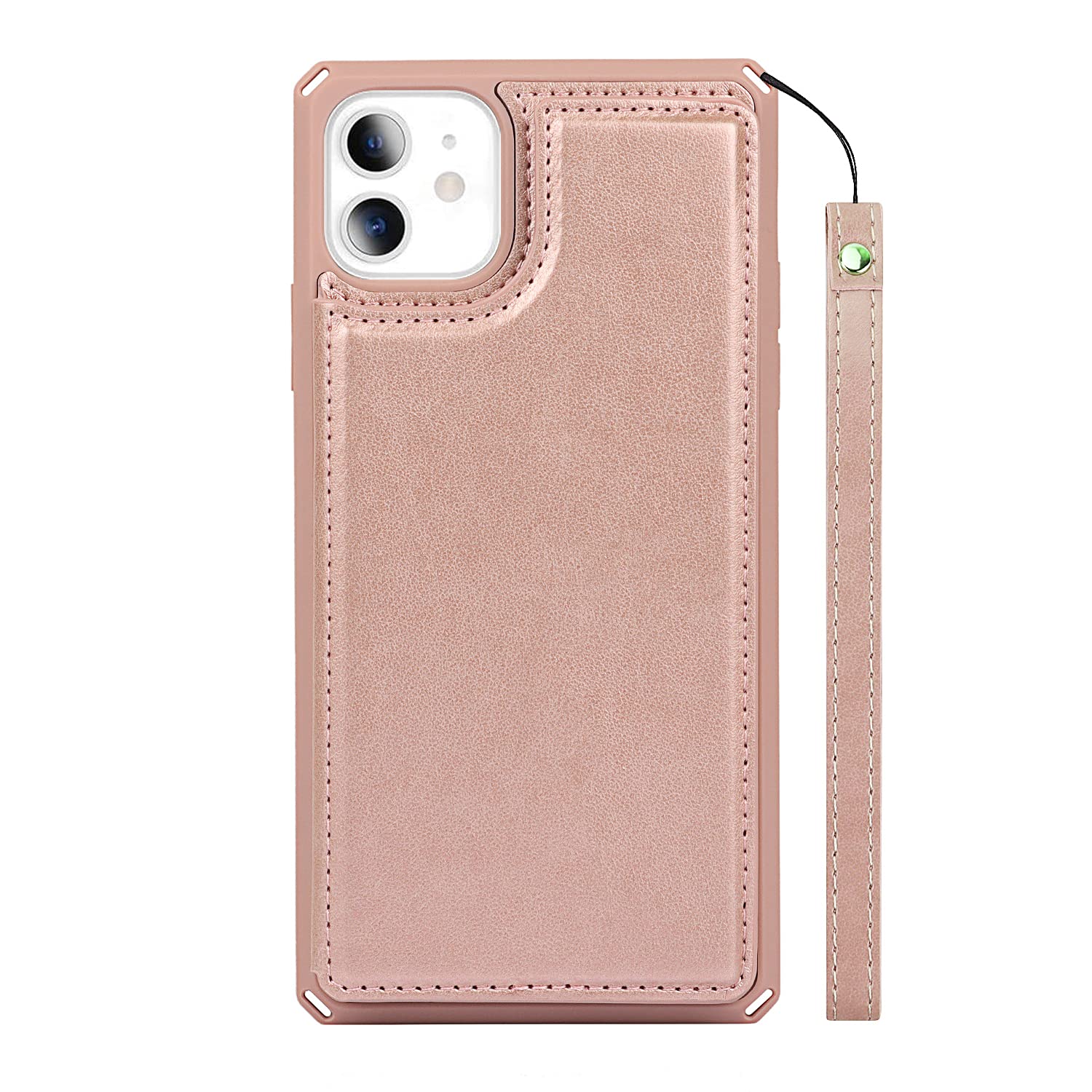 Premium Leather Shockproof iPhone 11 Case with Credit Card Holder & Wallet Slot - 6.1