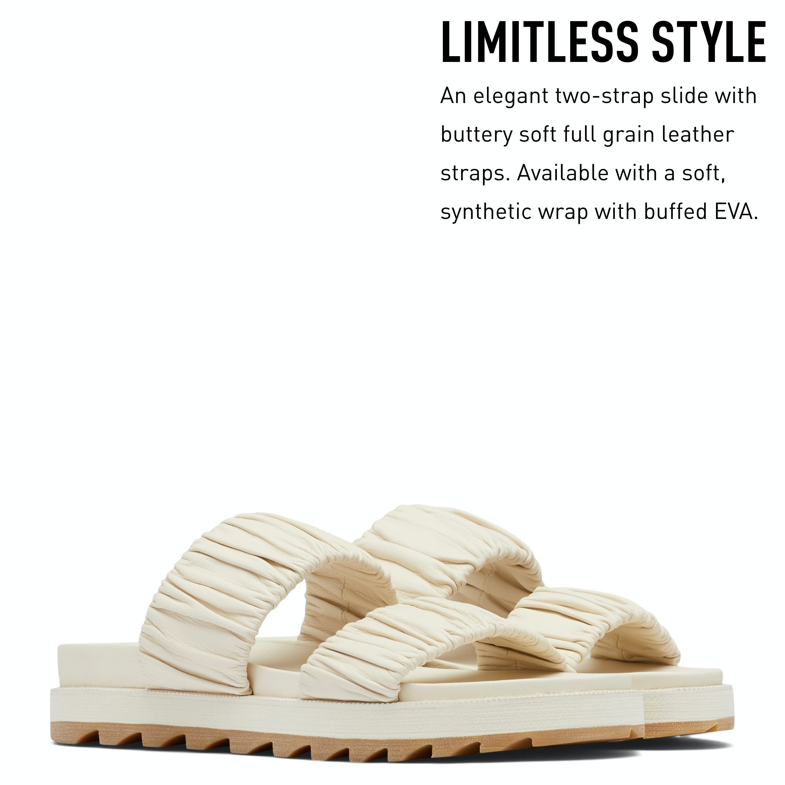 Sorel Women's Roaming Two Strap Slide Sandals - Comfortable Waterproof Summer Beach Sandals for Women, Perfect for Poolside, Vacation & Outdoor Activities