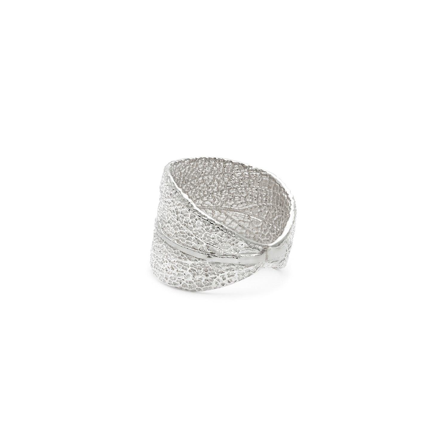 Sage Leaf Ring - Sterling Silver Adjustable Herbal Jewelry for Women | Perfect for Boho Fashion, Nature Lovers & Spiritual Healing