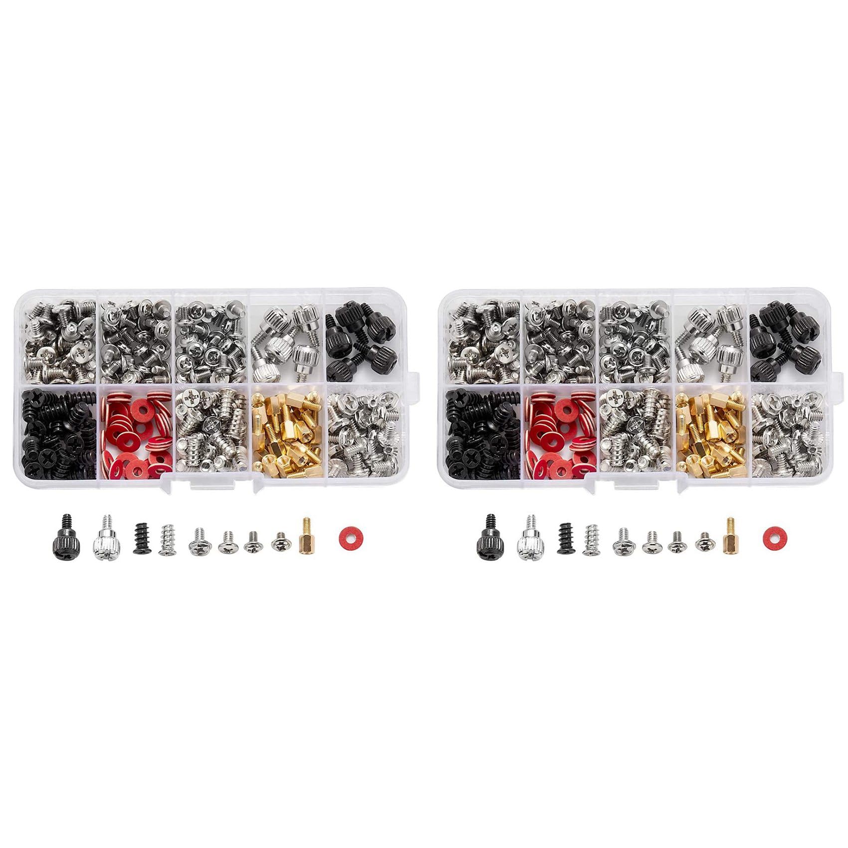 560PCS Computer Screw Standoffs Kit - M3 M3.5 M5 Screws for Hard Drive, PC Case, Motherboard & Fan Installation - Durable Power Supply Mounting Hardware for Computer Build & Repair
