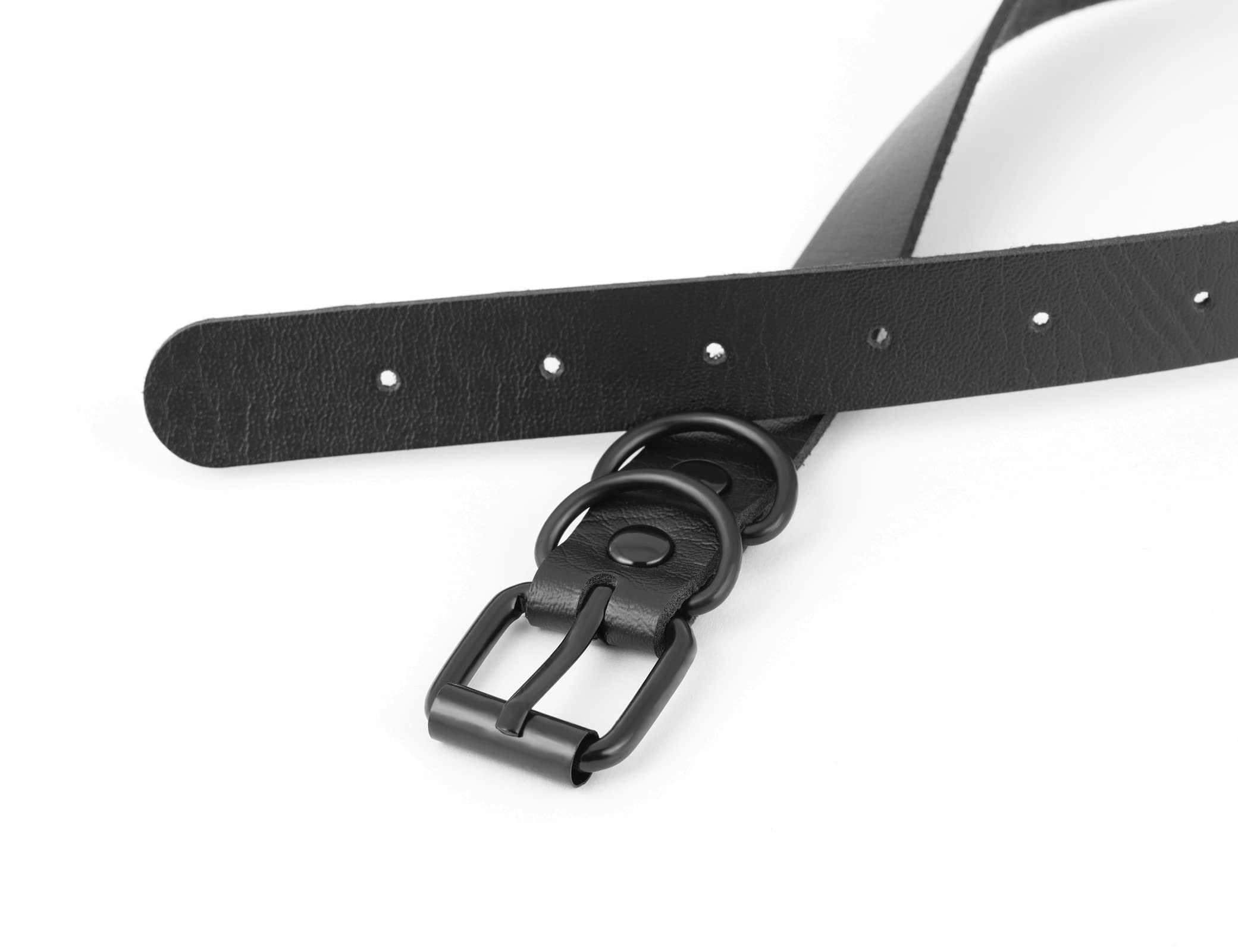 Gothic Black PU Leather Choker Necklace with Cross & Butterfly Pendant - Adjustable Punk Emo Jewelry for Women & Men - Perfect for Halloween, Cosplay, and Alternative Fashion
