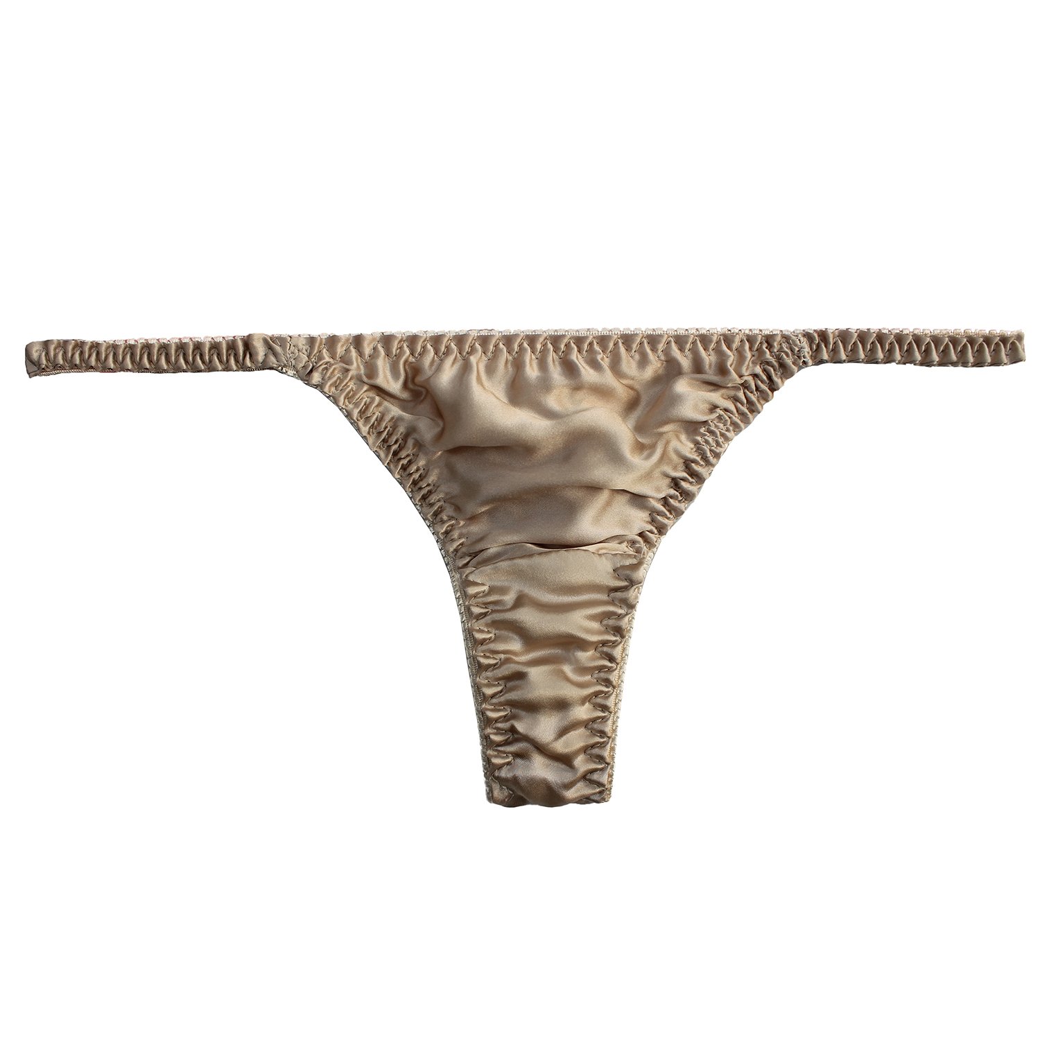 Pure Silk Women's Thong Underwear 3-Pack - Soft & Sexy Bikini Panties for Summer, Beach & Daily Wear - Healthy Breathable String Panty - Sizes S-XL
