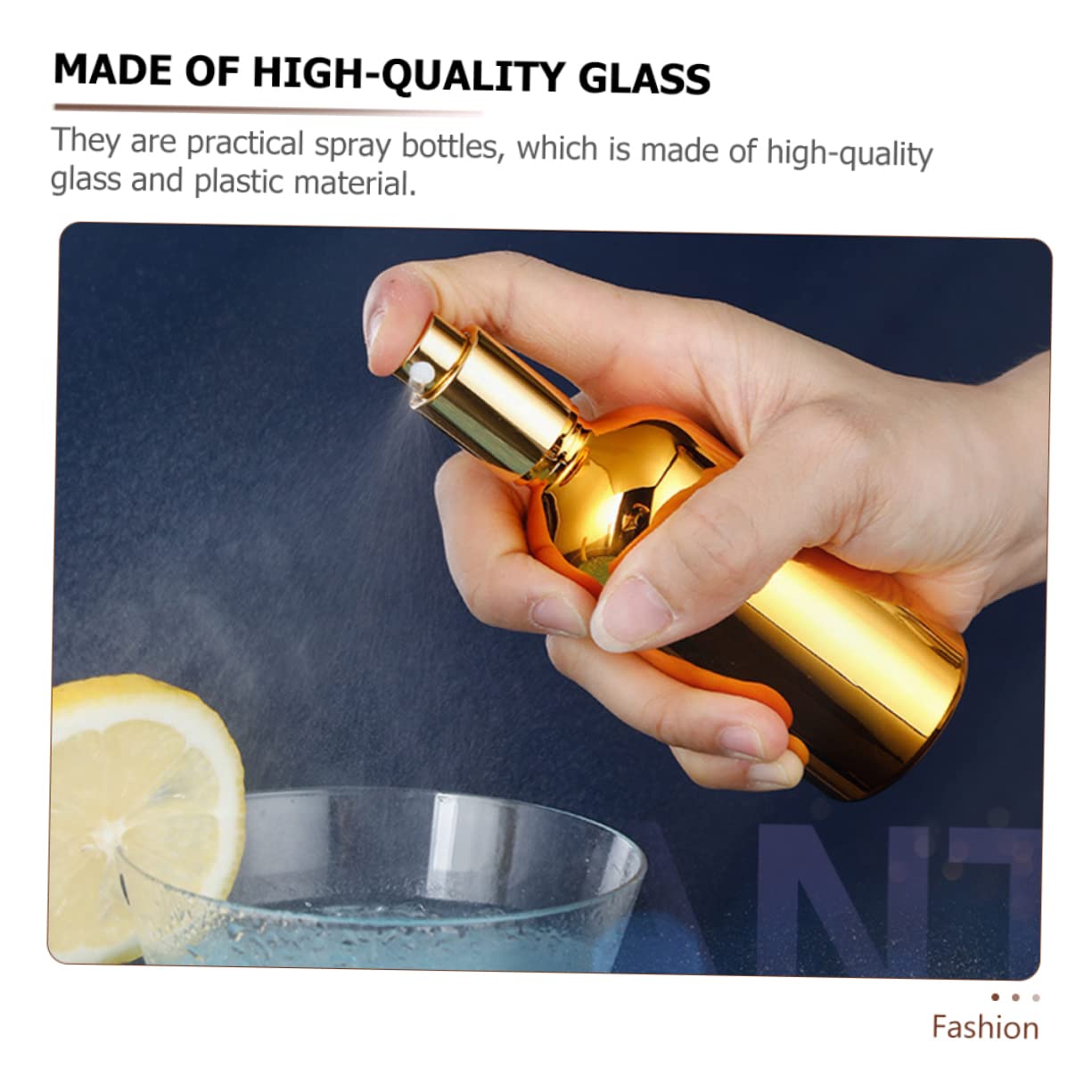 Premium Cocktail Atomizer Spray Bottles Set - Electroplated Glass with Non-Slip Base for Bartending, Mixology & Home Bar Use - Perfect for Cocktail Garnishing, Flavor Infusing & Bar Decor