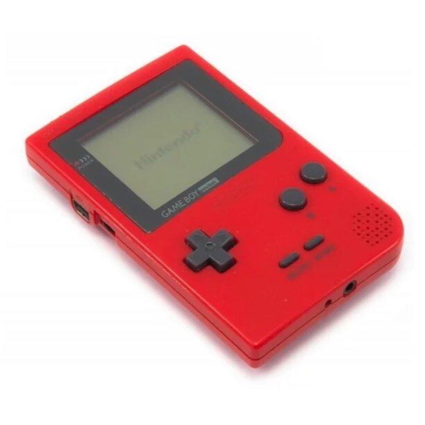 Original Game Boy Pocket Red - Retro Handheld Gaming Console for Nintendo Enthusiasts | Perfect for Collectors, Travel & Nostalgic Gaming Fun