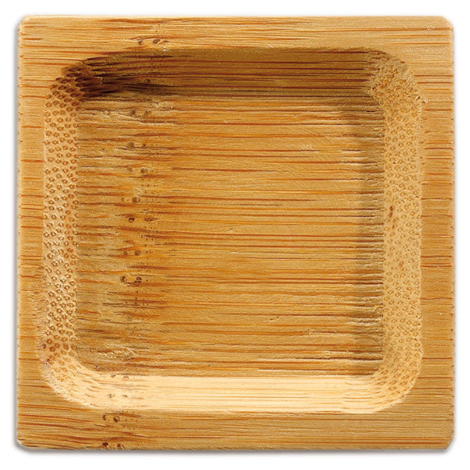 2.25 Inch Square Bamboo Ramekin - Eco-Friendly Small Serving Dish for Desserts, Dips, and Condiments - Perfect for Parties, Restaurants, and Home Use