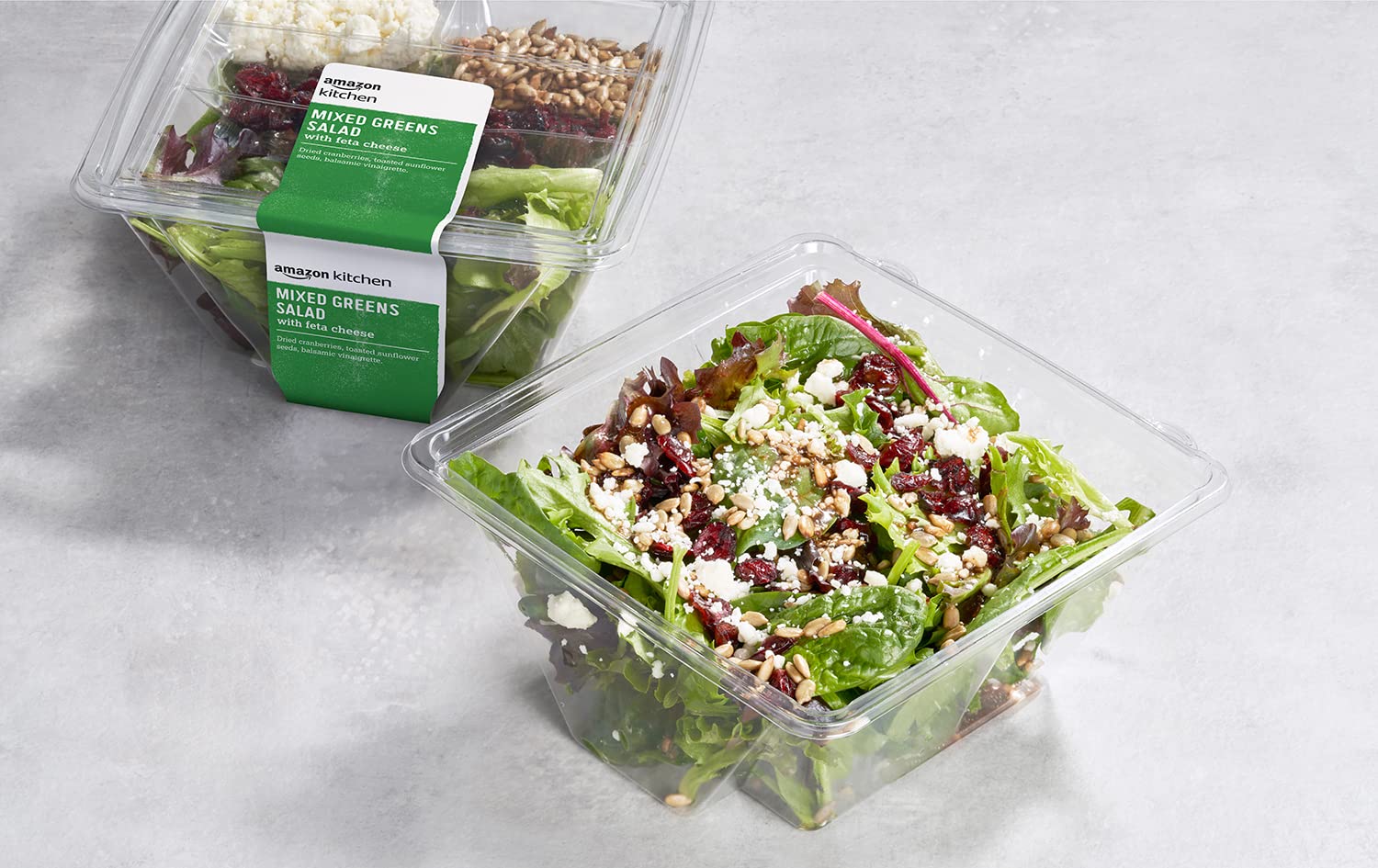 Fresh Mixed Greens Salad with Crumbled Feta Cheese - 6.3 Oz | Premium Ready-to-Eat Salad Kit | Perfect for Healthy Lunches, Quick Meals & Weight Loss Diets