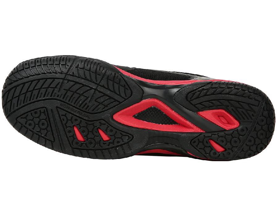 Victor AS 37 Men's Indoor Court Shoes - Black/Red | Basketball, Volleyball & Badminton Shoes for Indoor Sports | Lightweight & Supportive Athletic Footwear