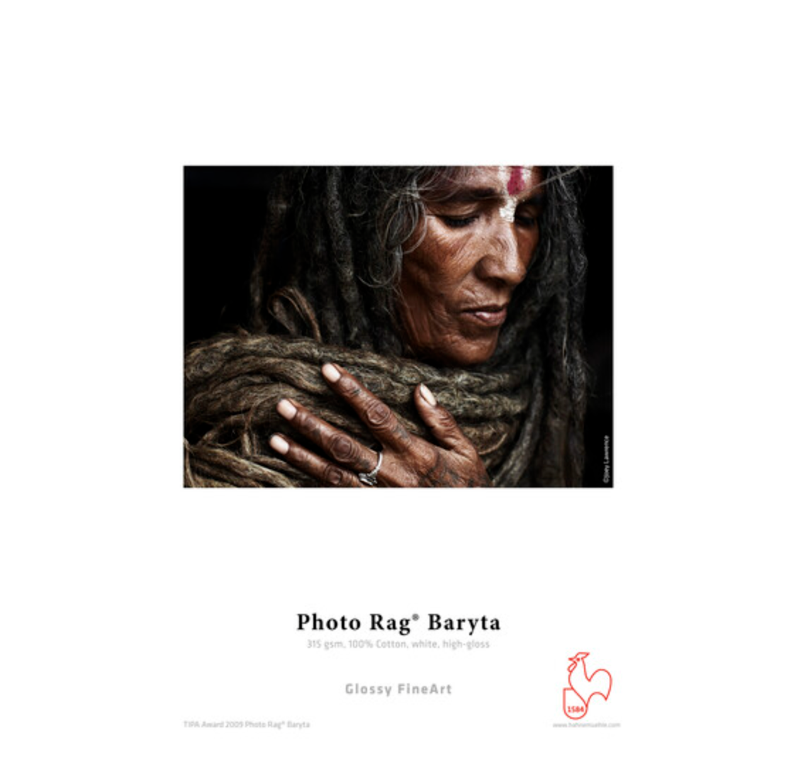 Hahnemuhle Photo Rag Baryta Paper - 11x17 Inches, 25 Sheets - Premium Fine Art Paper for Photography & Inkjet Printing - Perfect for Archival Prints, Exhibitions & Professional Photo Projects