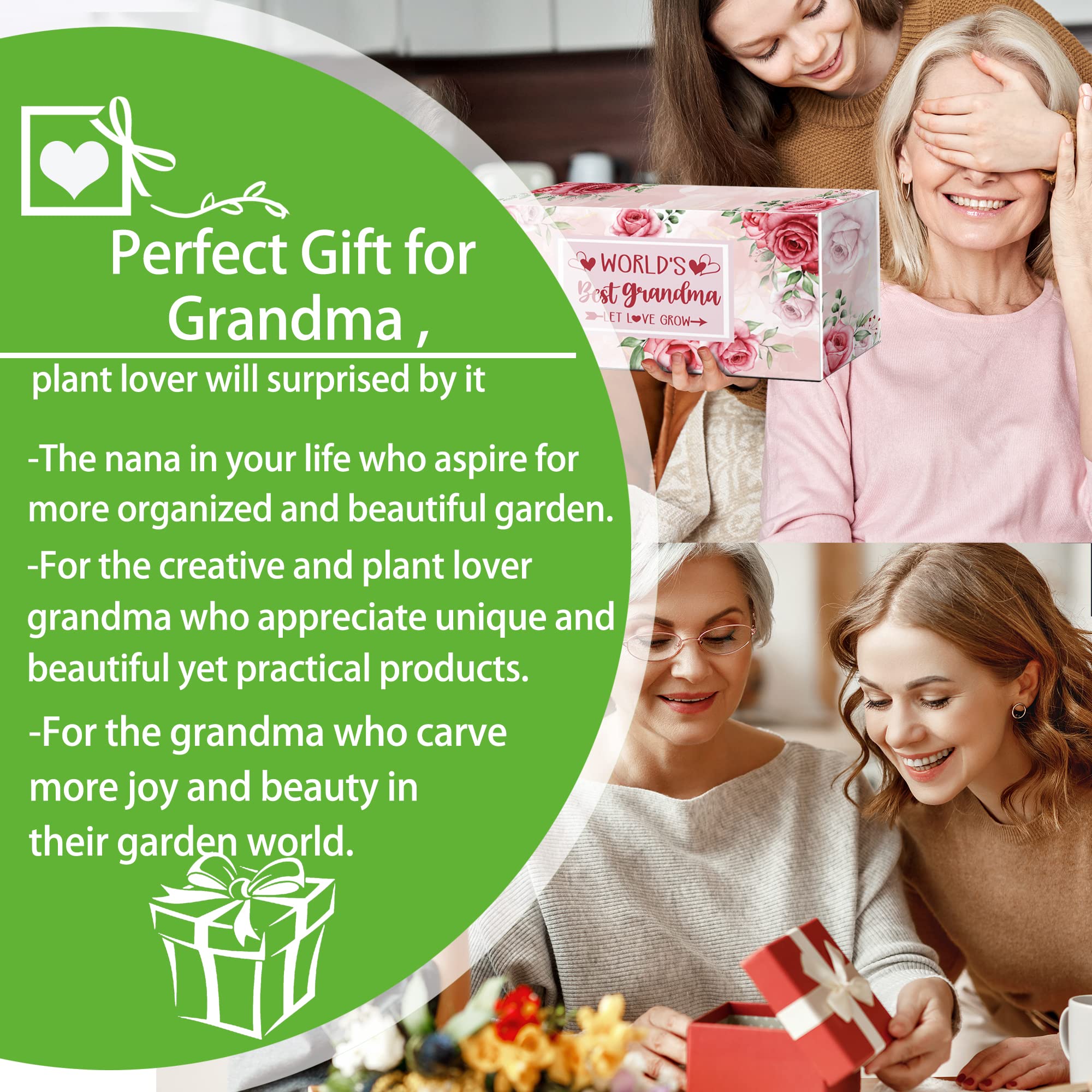 **Best Gardening Tool Set for Grandma's Birthday - Perfect Outdoor Gift for Plant Lovers - Ideal for Planting, Weeding & Landscaping**