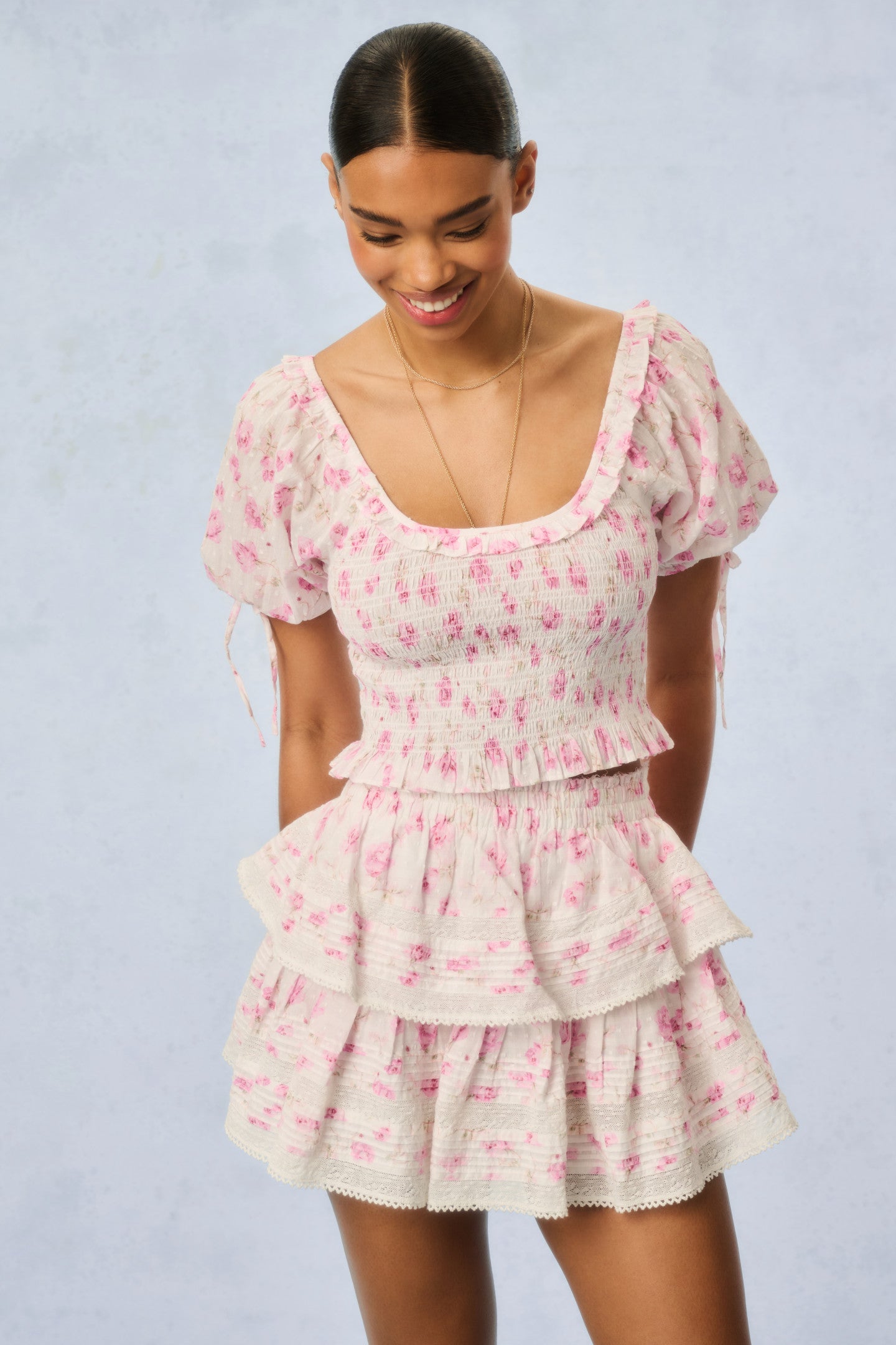 Molly Floral Print Women's Blouse - Elegant Floral Design, Breathable Fabric, Comfort Fit for Casual Wear, Office, and Date Nights