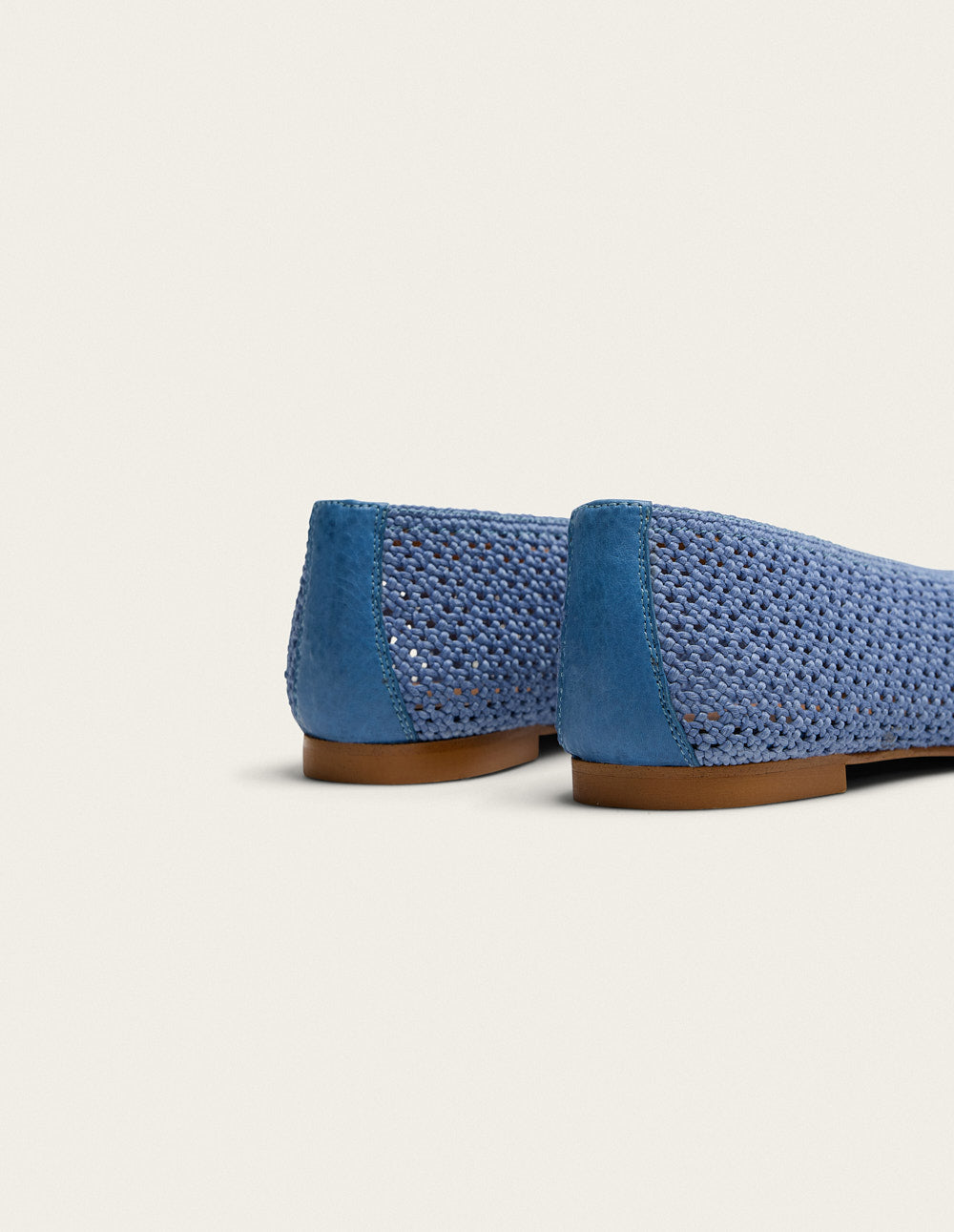 Ballerines Mahi Braided Blue - Comfortable Women's Flats for Casual Wear, Office & Everyday Outfits