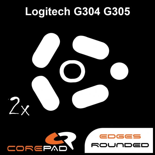 Corepad Skatez Mouse Feet for Logitech G304/G305 - Ultra Smooth Gliding Gaming Mouse Skates - Perfect for FPS, MOBA & Esports Gaming