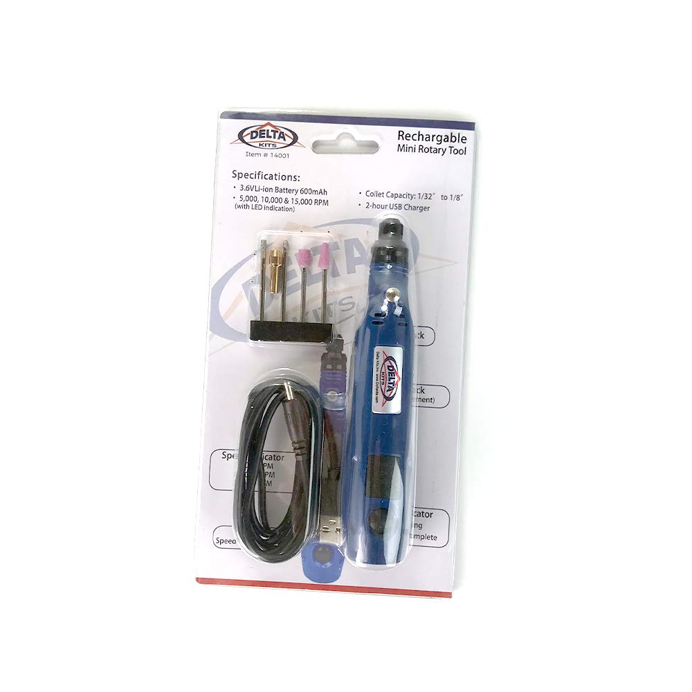 Delta Kits Mini Rotary Tool Drill - Professional Windshield Repair Kit for Rock Chips & Cracks | Auto Glass Fixing Tool for DIY & Professional Use