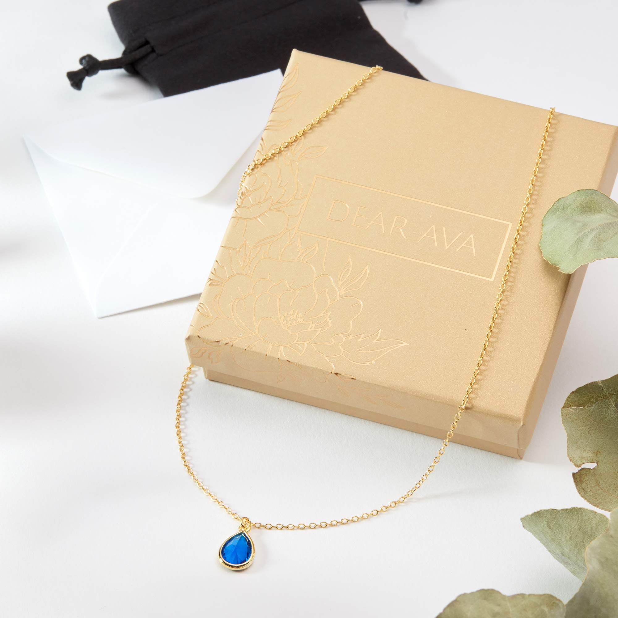 Dear Ava Infinity Birthday Necklace - Sterling Silver Jewelry Gift Set for Women & Girls | Elegant Pendant Necklace with Heartfelt Card | Perfect Birthday, Anniversary & Graduation Gift for Her | 2023 Modern Jewelry Collection | Great for Special Occasions & Everyday Wear
