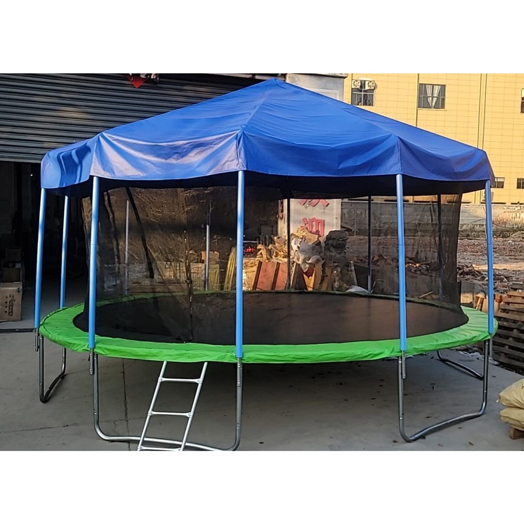 WULIDE Trampoline Tent Cover - Waterproof & UV Protection for 6ft, 8ft, 10ft, 12ft, 14ft Trampolines - Perfect for Backyard Camping, Summer Shade & Winter Protection (Canopy Only)