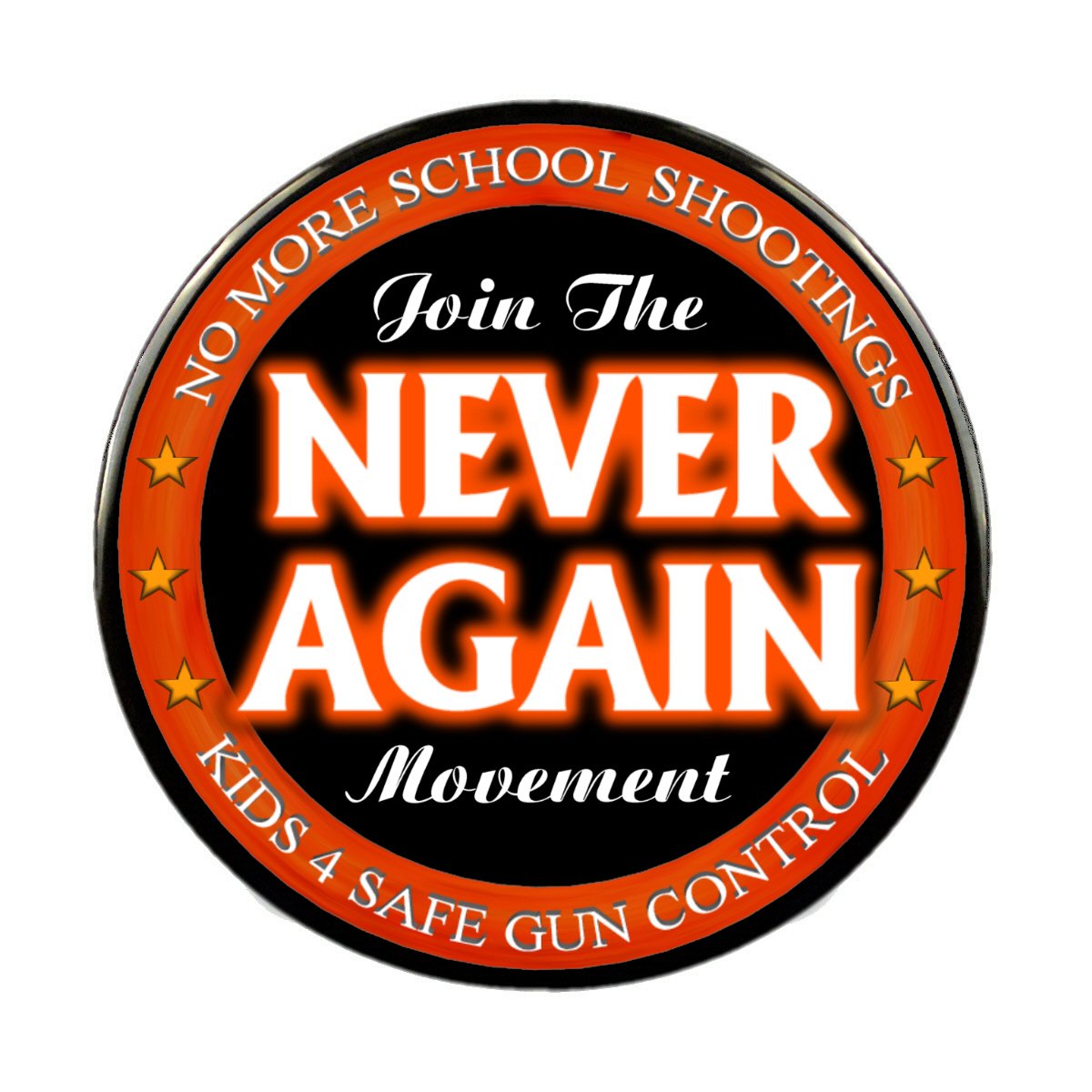 Pack of 1 Never Again Protest Pins - Choose Your Size | Political Activism Accessories for Protests, Rallies & Social Justice Events