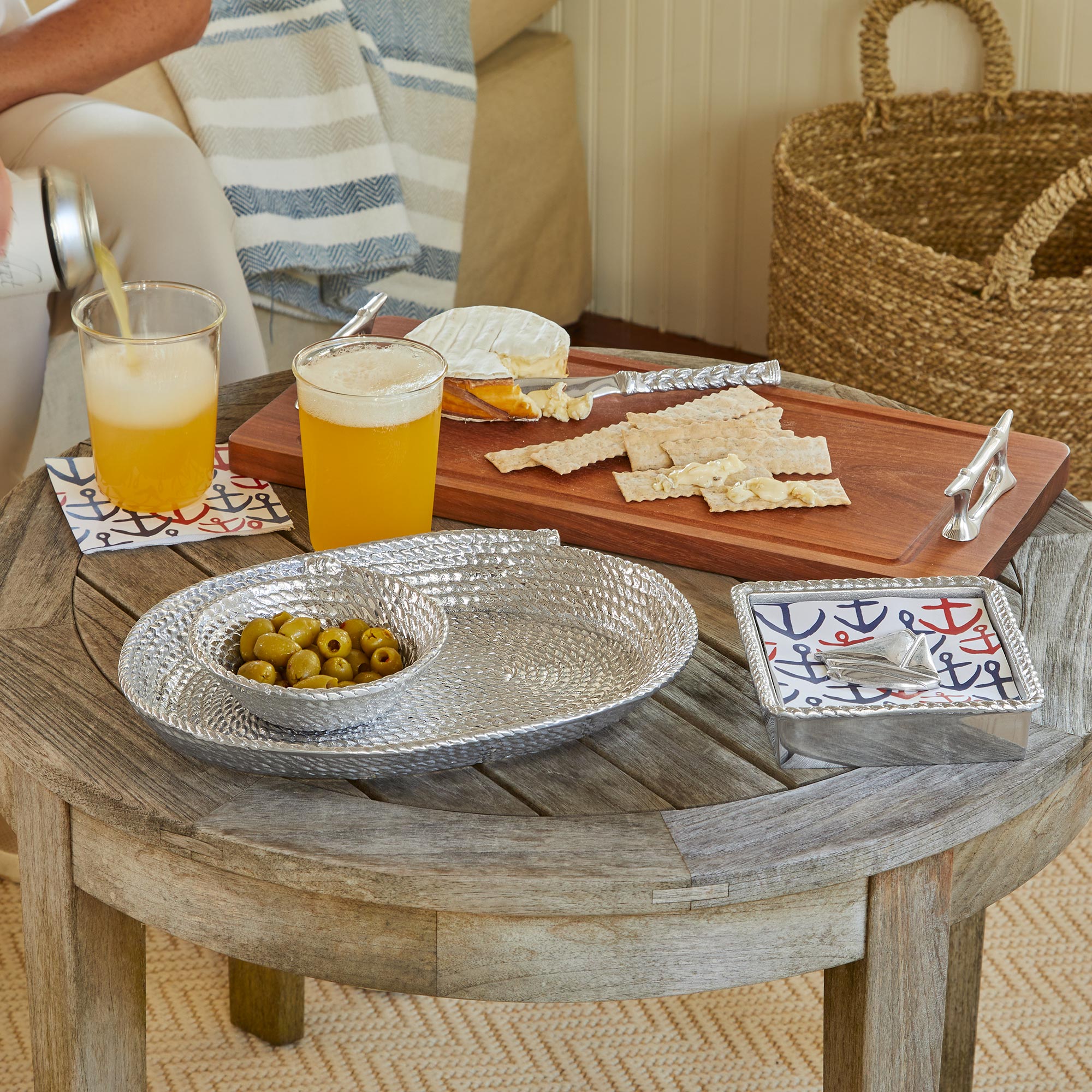 Sailboat Napkin Holder - Decorative Tablecloth Weight for Outdoor Dining, Picnics, and Beach Parties - Perfect for Windy Days