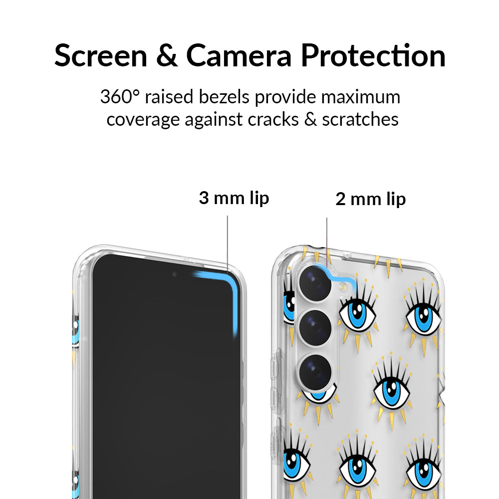 Evil Eye Protection Samsung Galaxy Phone Case - Stylish & Durable Cover for Good Luck Charm - Perfect for Daily Use, Travel & Gift Giving