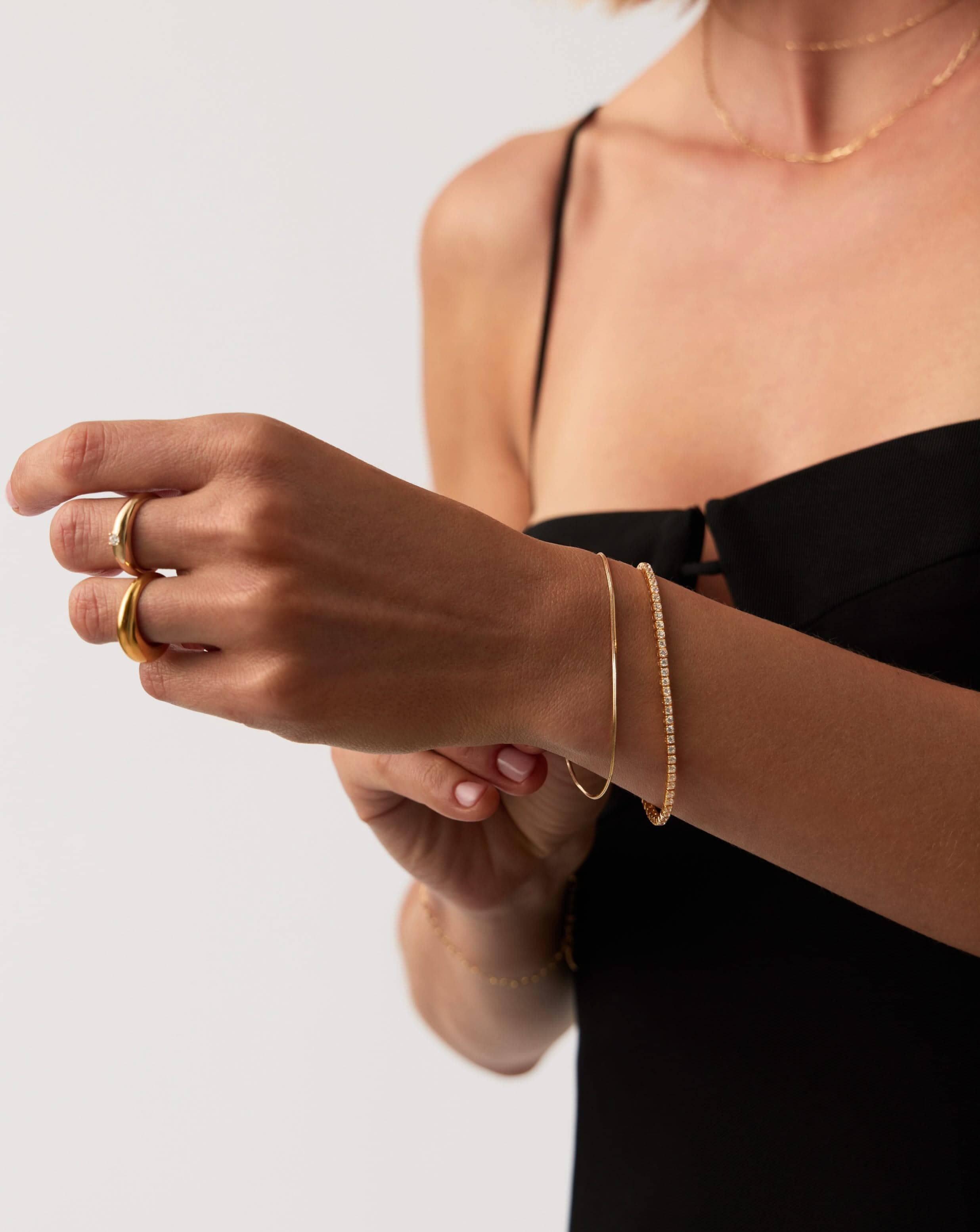14K Solid Gold Lab-Grown Diamond Tennis Bracelet for Women | Size S | Elegant Jewelry Gift for Anniversary, Wedding & Special Occasions