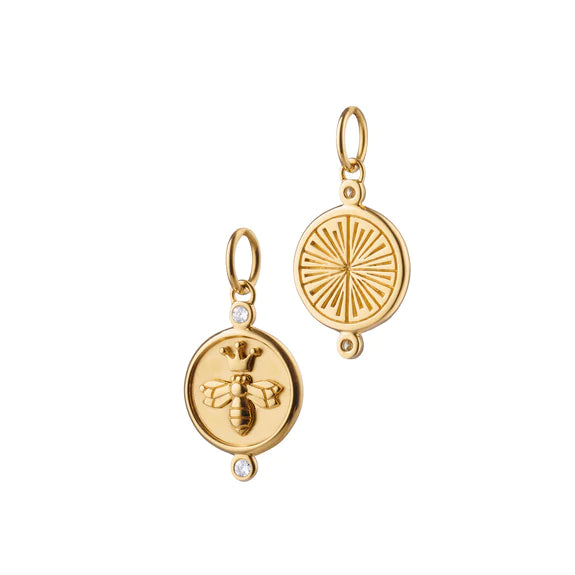 Queen Bee Charm Necklace with Genuine Diamonds - Elegant Jewelry for Women, Perfect Gift for Birthday, Anniversary & Special Occasions