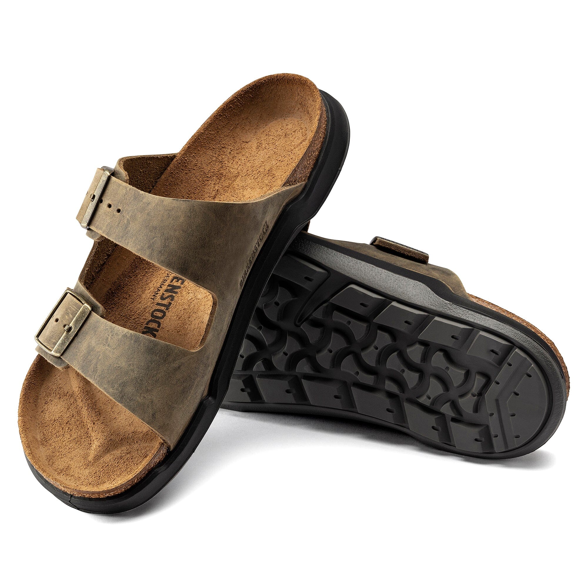 Birkenstock Arizona Rugged Men's Sandals - Premium Oiled Leather Footbed - Comfortable & Durable for Outdoor, Casual Wear & Everyday Use