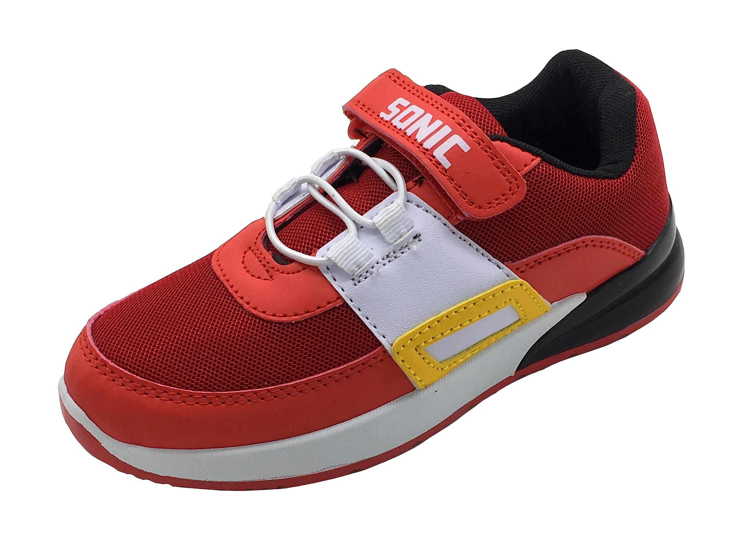 Sonic The Hedgehog Light Up Sneakers for Kids - Boys & Girls Running Shoes with Flashing LED Lights - Red Color - Size 8-3 - Perfect for Playtime, School & Outdoor Activities