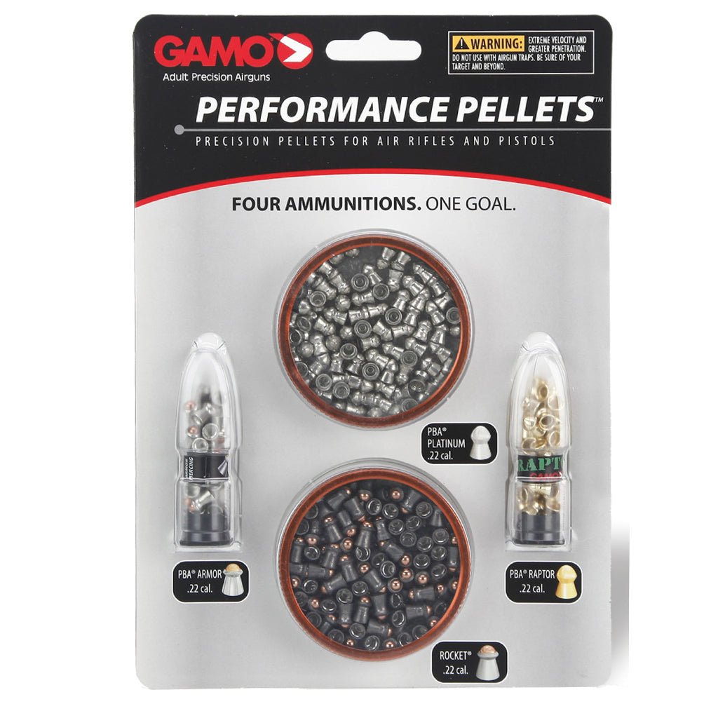 Gamo .22 Caliber Performance Pellets - High Precision Airgun Ammo for Hunting & Target Shooting