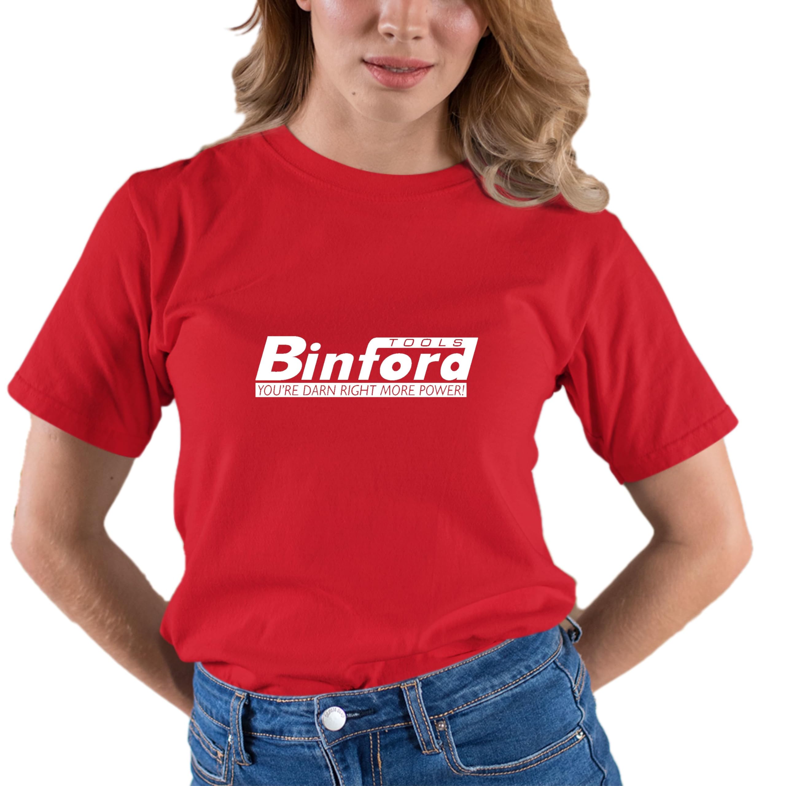 Go All Out Adult Binford Tools Graphic T-Shirt - Funny Construction Worker Tee for Men & Women - Perfect for Job Sites, DIY Projects & Comedy Fans