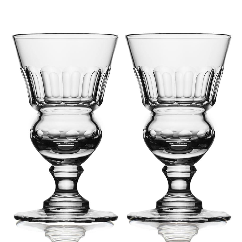 Premium Absinthe Fountain Set with 2 Spouts - Glass Pearl Bubble Dripper Kit Includes 2 Pontarlier Reservoir Glasses & Spoons | Perfect for Home Bars, Cocktail Parties & Bohemian Decor