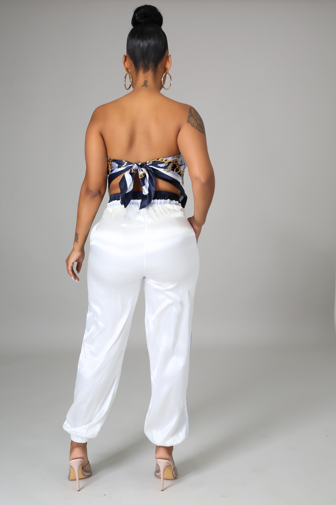 Royal Tropics Women's Pant Set - Soft Lavender & Blue Lounge Wear for Comfortable Relaxation at Home or Vacation