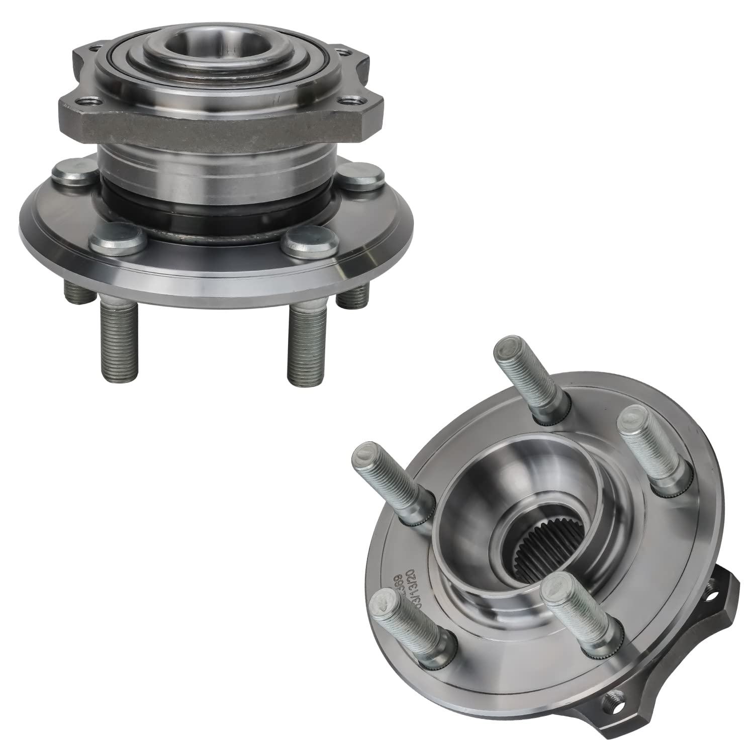 Detroit Axle Rear Wheel Bearing Hub Assembly - Compatible with 2009-2014 Chrysler 300, Dodge Charger & Challenger (Standard Brake Models) - Perfect for Smooth Ride & Vehicle Maintenance