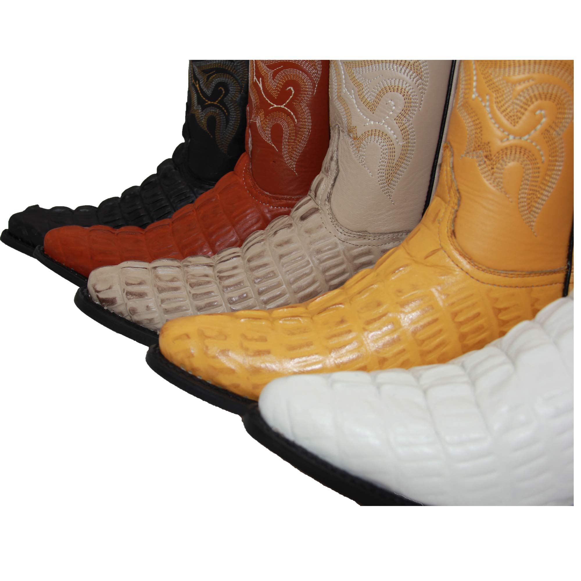 **Men's Genuine Leather Cowboy Boots - Alligator & Crocodile Design Western Boots with Free Belt - Perfect for Rodeo, Country Dance & Outdoor Adventures**