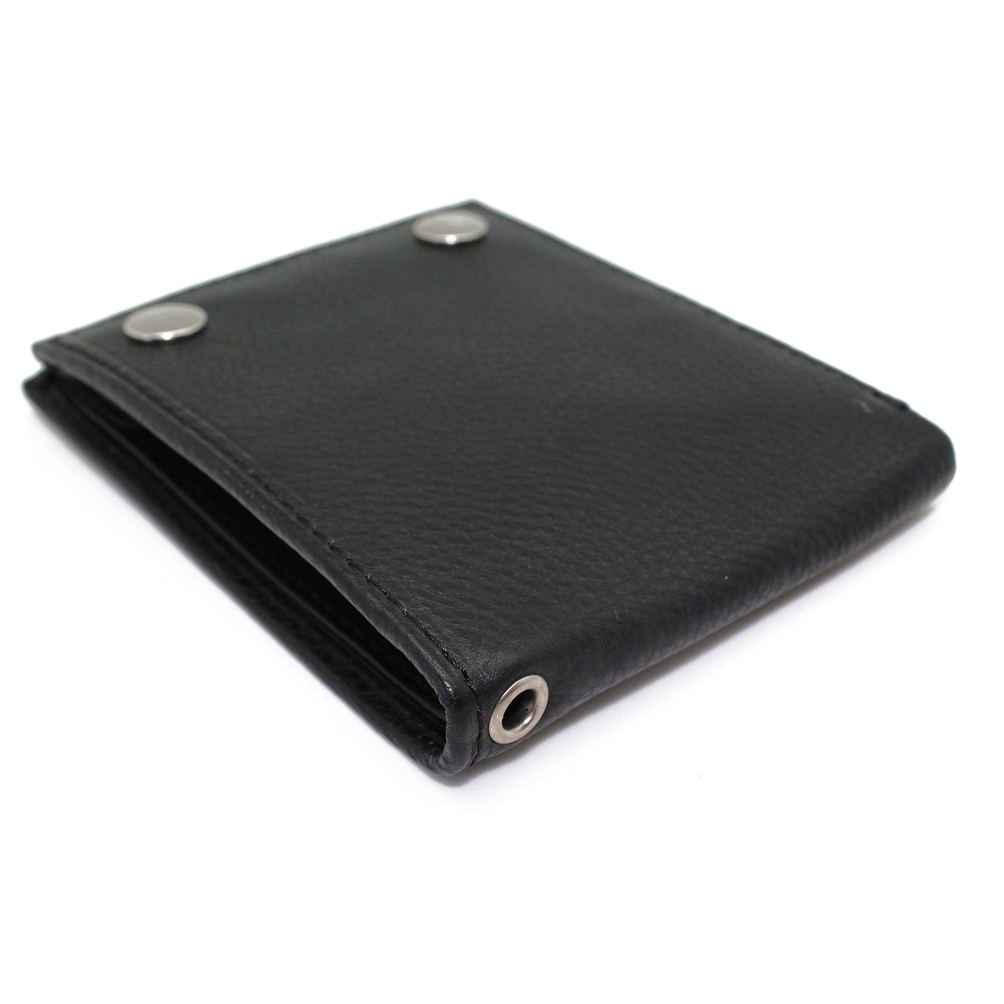 RFID Blocking Leather Bifold Wallet for Men - Slim Black Genuine Leather Wallet with Money Clip | Secure Credit Card Holder for Travel, Business & Everyday Use (Fits 18