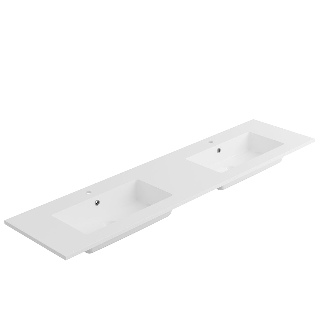 DAX Toscana Vanity Basin (BSN 600) - Modern Ceramic Bathroom Sink for Powder Room & Guest Bath - Perfect for Small Space & Contemporary Home Decor