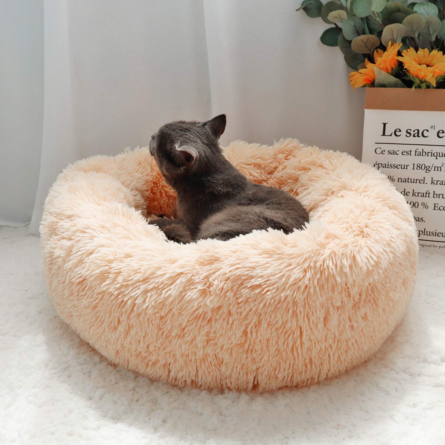 Cozy Pet Cave Bed for Dogs & Cats - Warm & Cuddly Sleeping Bag Nest for Puppies & Kittens - Perfect for Indoor Lounging & Winter Snuggling