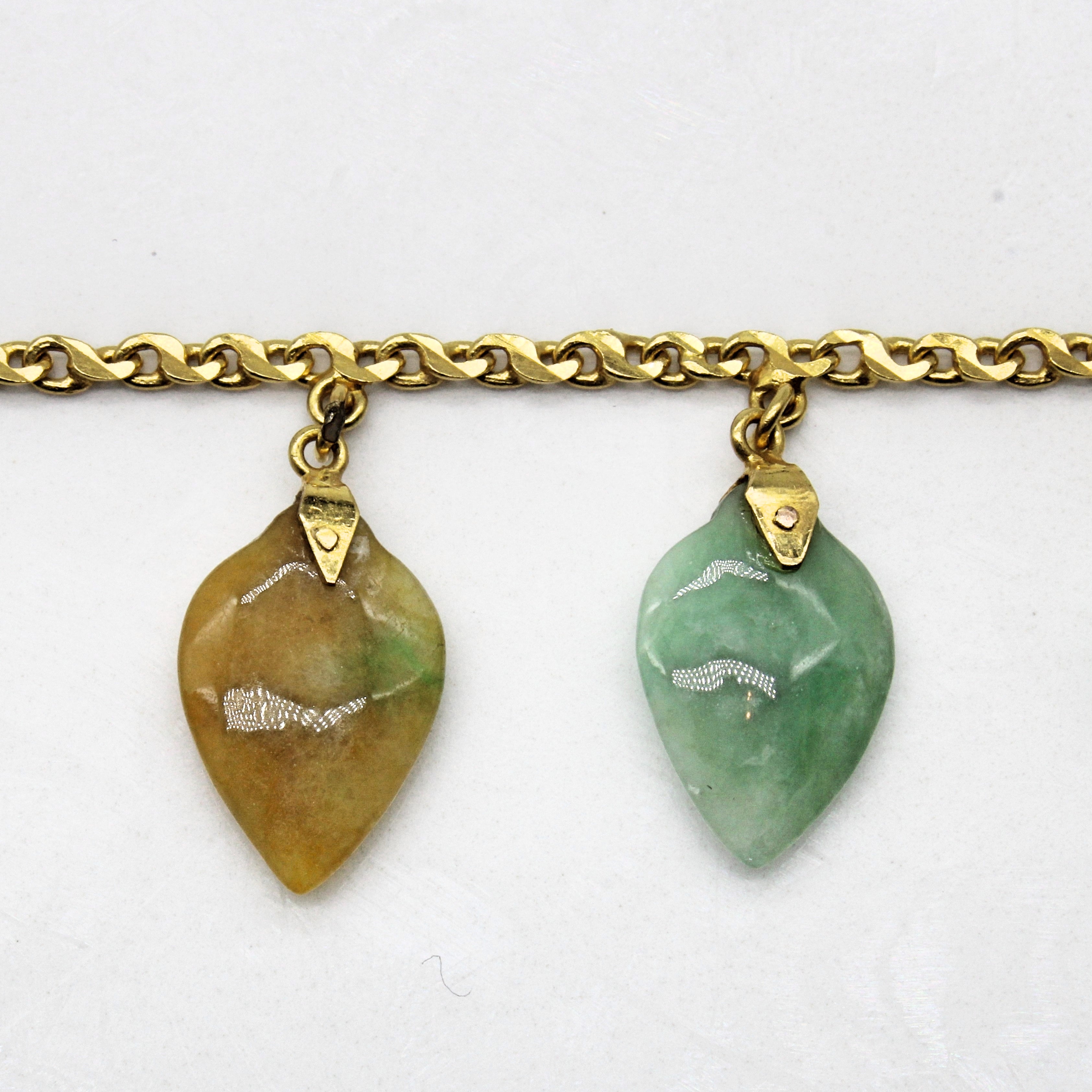 Natural Jadeite Leaf Charm Pendant Necklace - 5.85 Carat Genuine Jade - 16 Inch Adjustable Chain - Elegant Women's Jewelry Gift for Birthday, Anniversary & Special Occasions