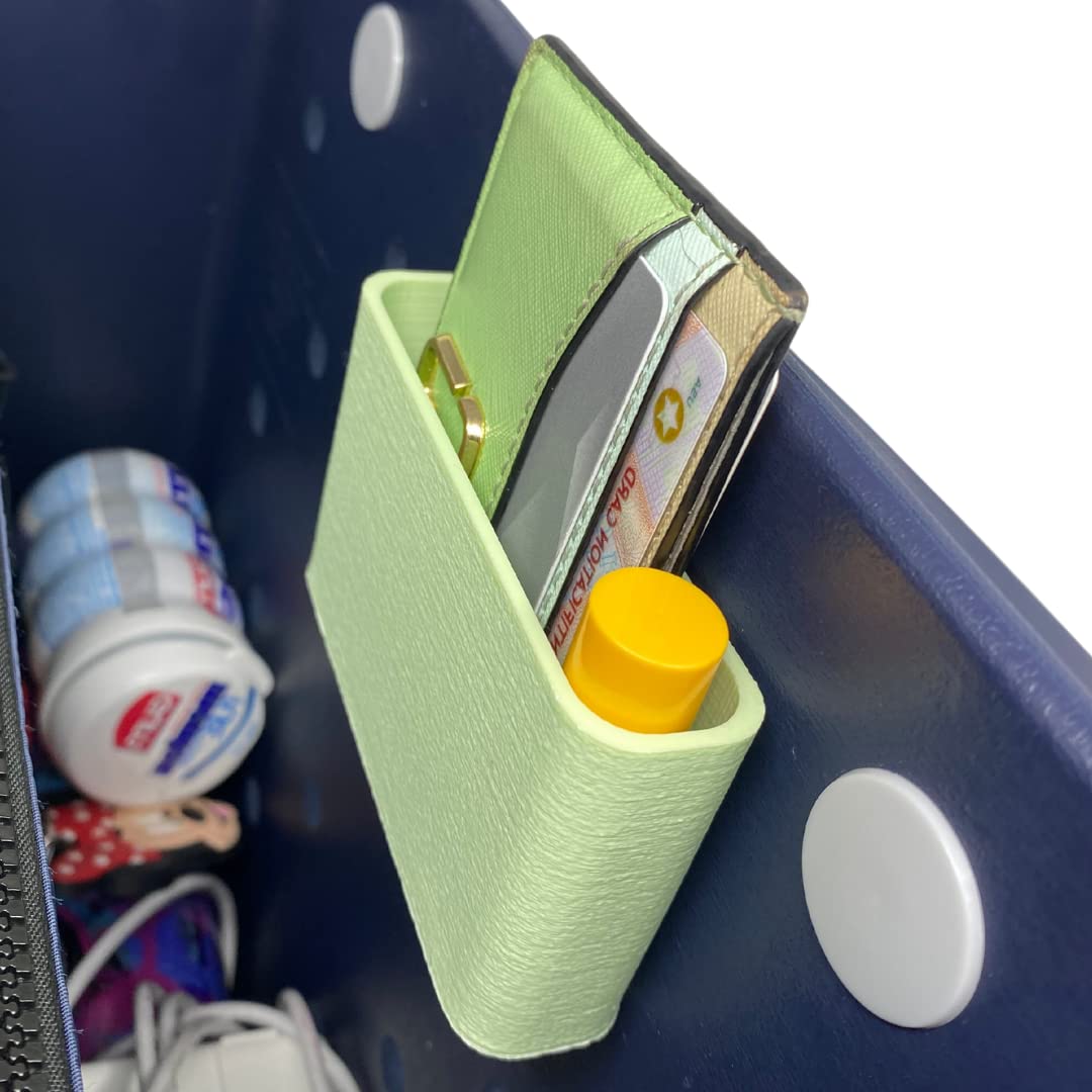 FRESHe BAGLETS - Premium Wallet Holder Organizer Charm for Bogg Bags | Secure & Convenient Wallet Storage | Fits Inside Tote Bags | Multiple Colors (Green) | Perfect for Beach, Shopping & Travel Accessories