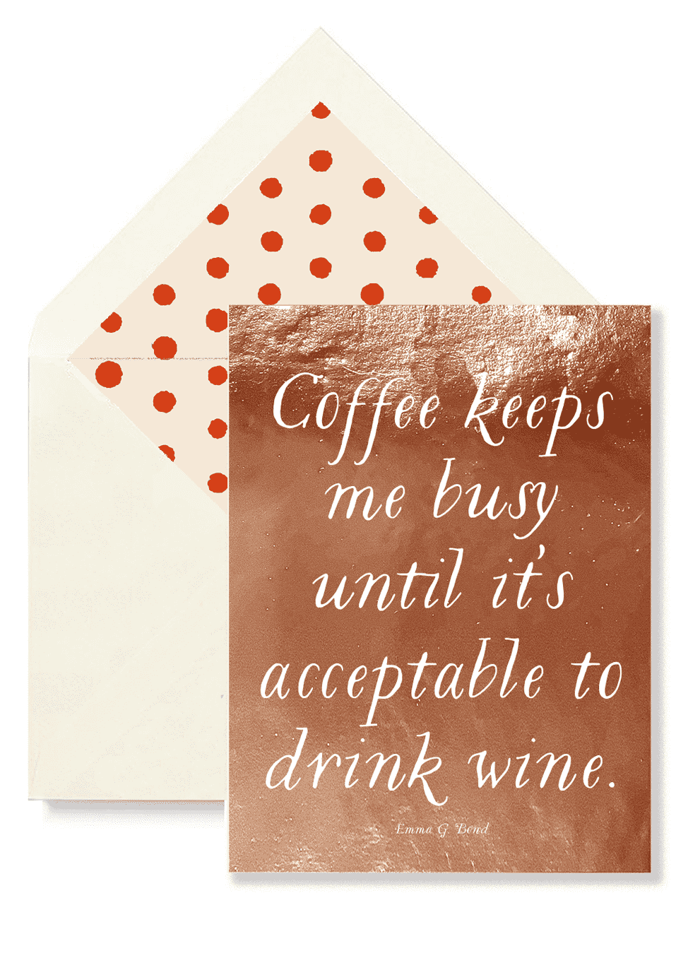 Funny Coffee Lover Greeting Card - Single Folded Card or Boxed Set of 8 - Perfect for Coffee Enthusiasts, Office Gifts & Birthday Cards