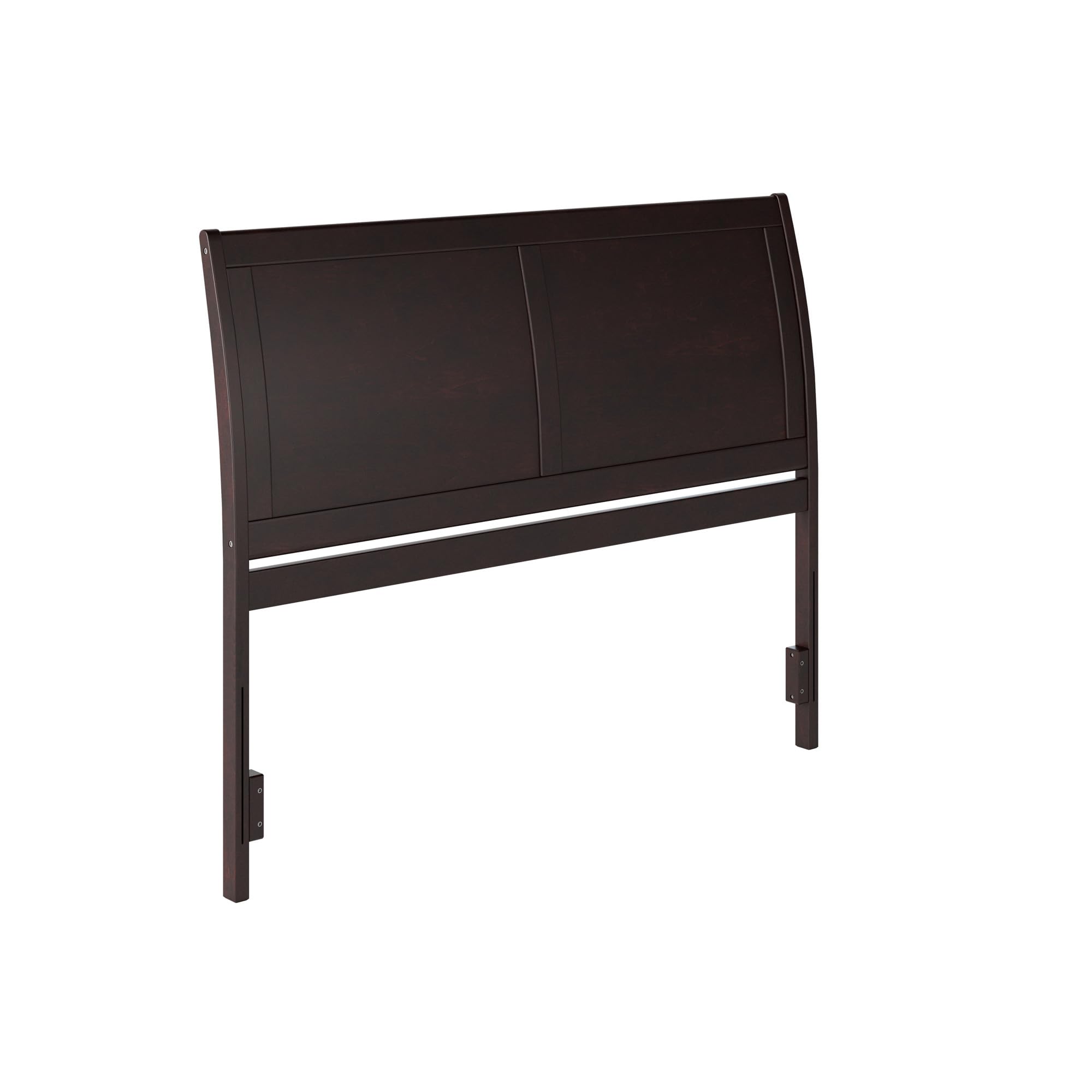 AFI Portland Queen Size Headboard with USB Charging Ports - Espresso Brown Upholstered Bed Frame Headboard for Bedroom Decor & Modern Home Furniture