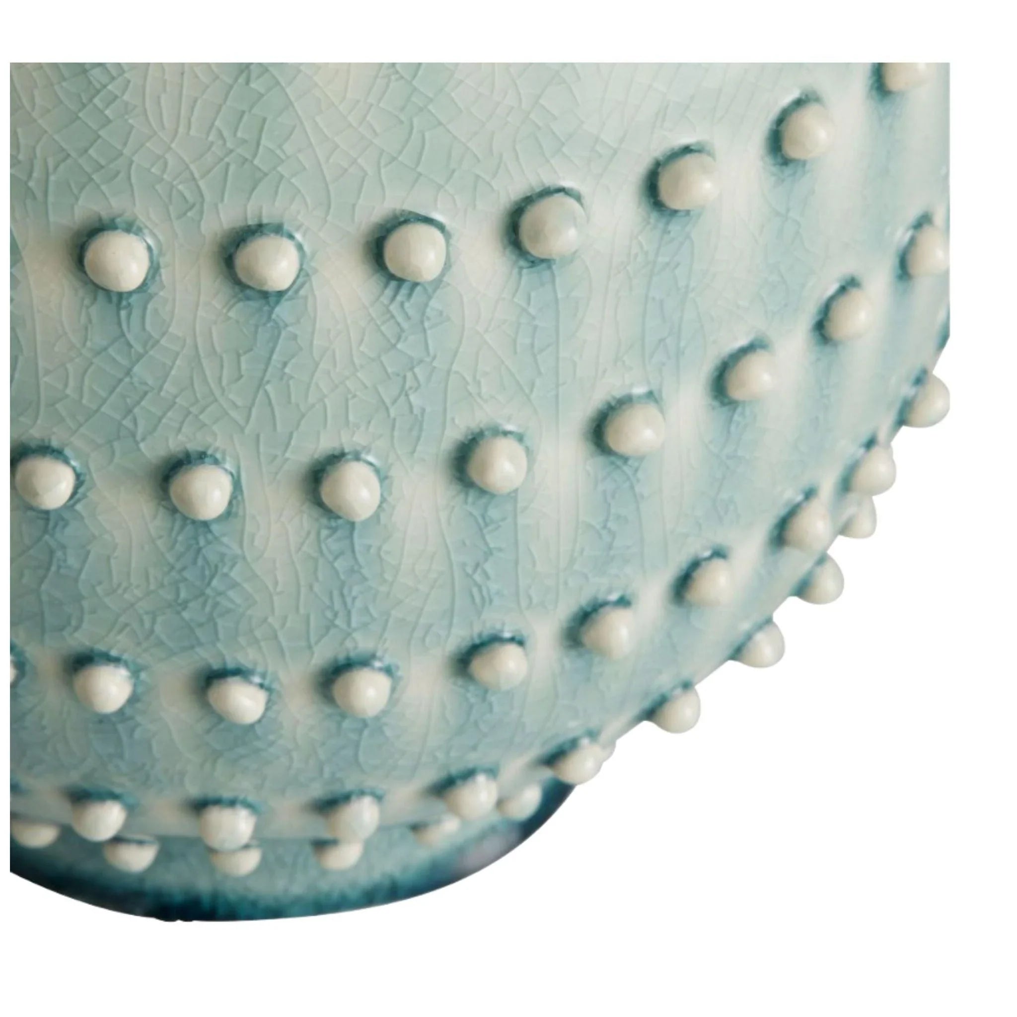Arteriors Spitzy Celadon Beaded Vase - Handcrafted Ceramic Home Decor for Living Room, Dining Table, or Wedding Centerpiece